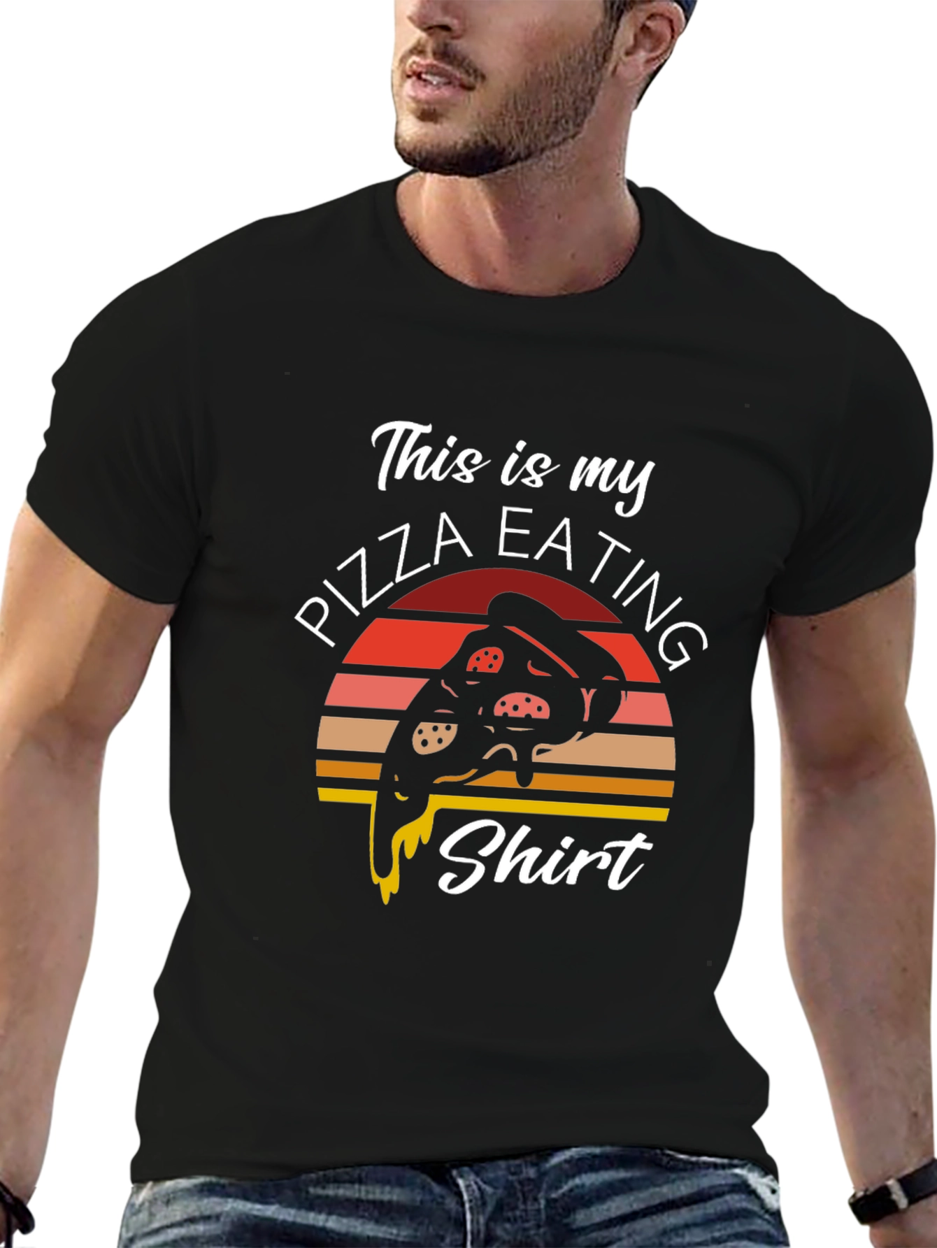 Pizza Eating Shirt - Funny Graphic Tee