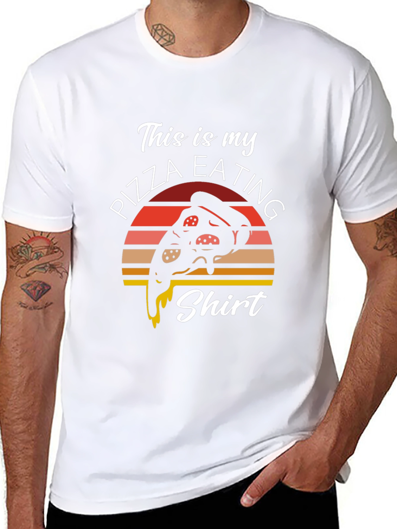 Pizza Eating Shirt - Funny Graphic Tee