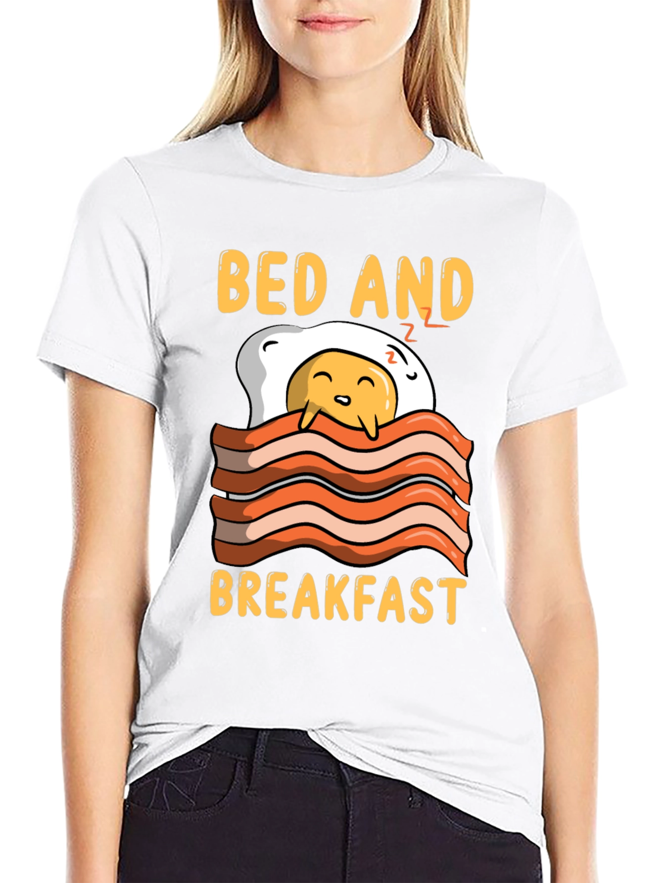 Bed and Breakfast Funny Graphic Tee