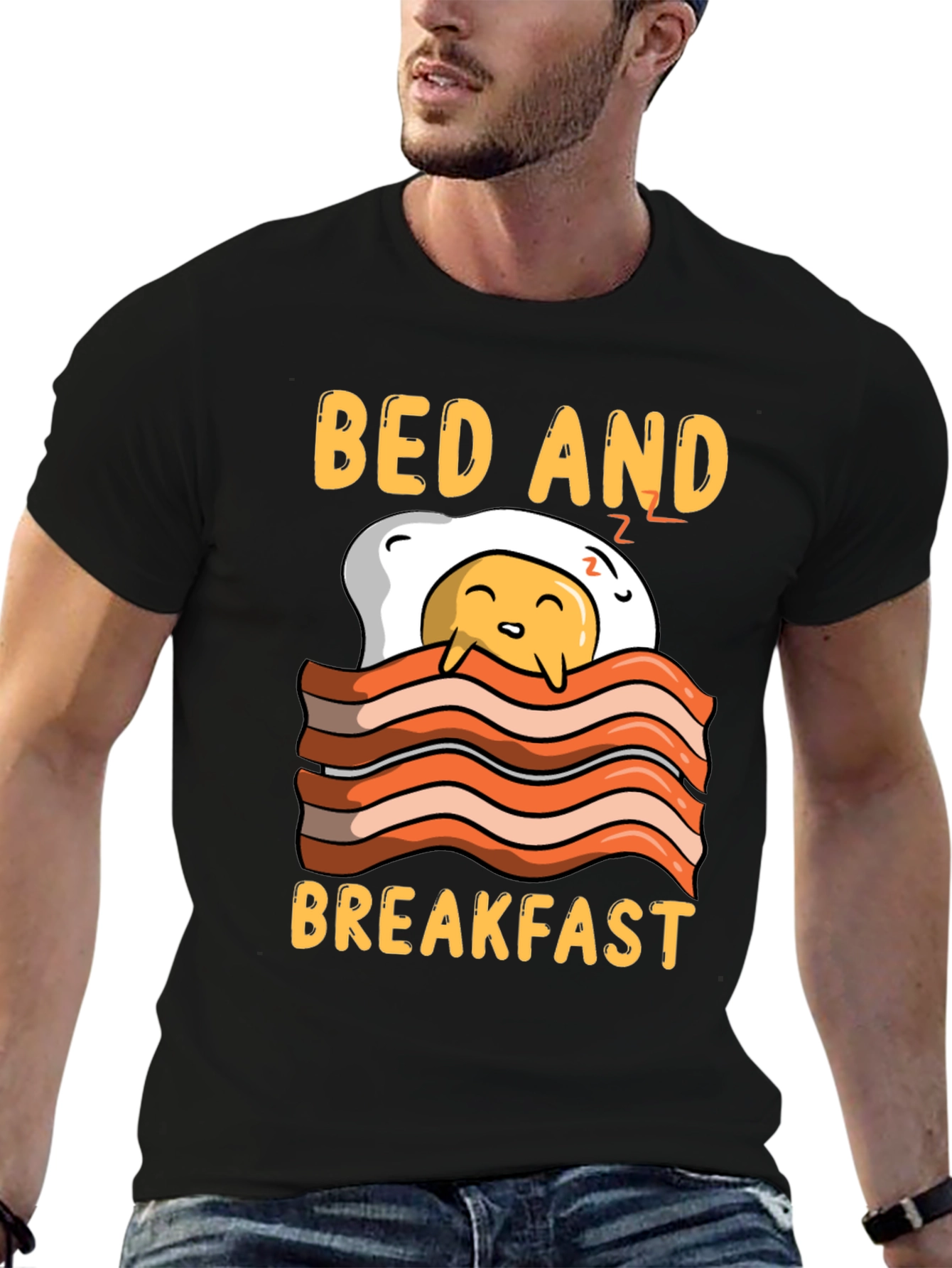Bed and Breakfast Funny Graphic Tee