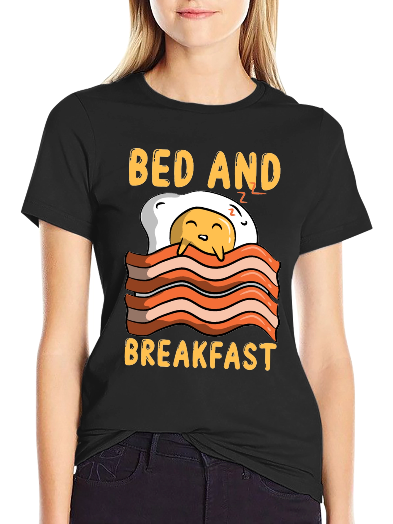 Bed and Breakfast Funny Graphic Tee