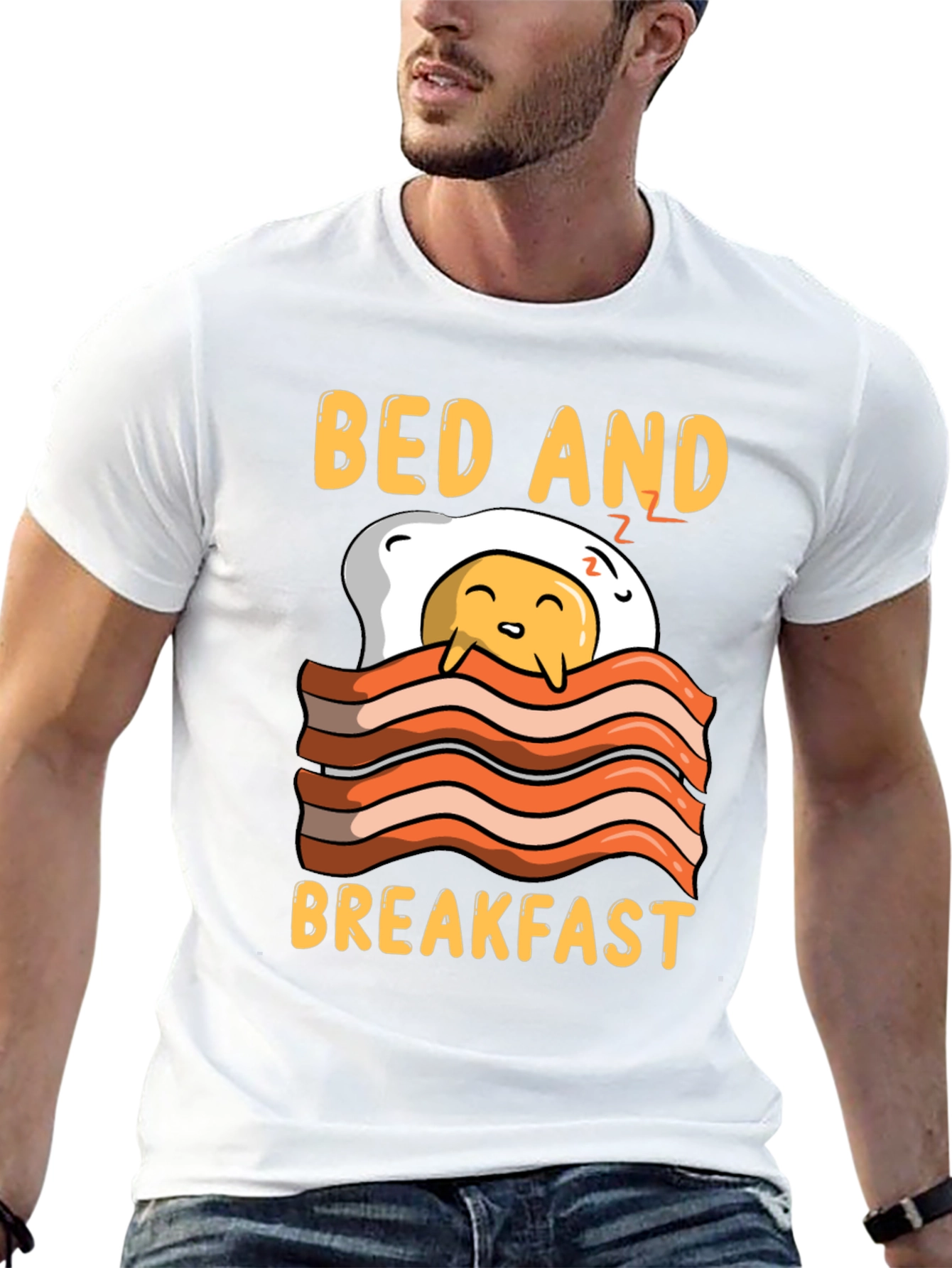 Bed and Breakfast Funny Graphic Tee