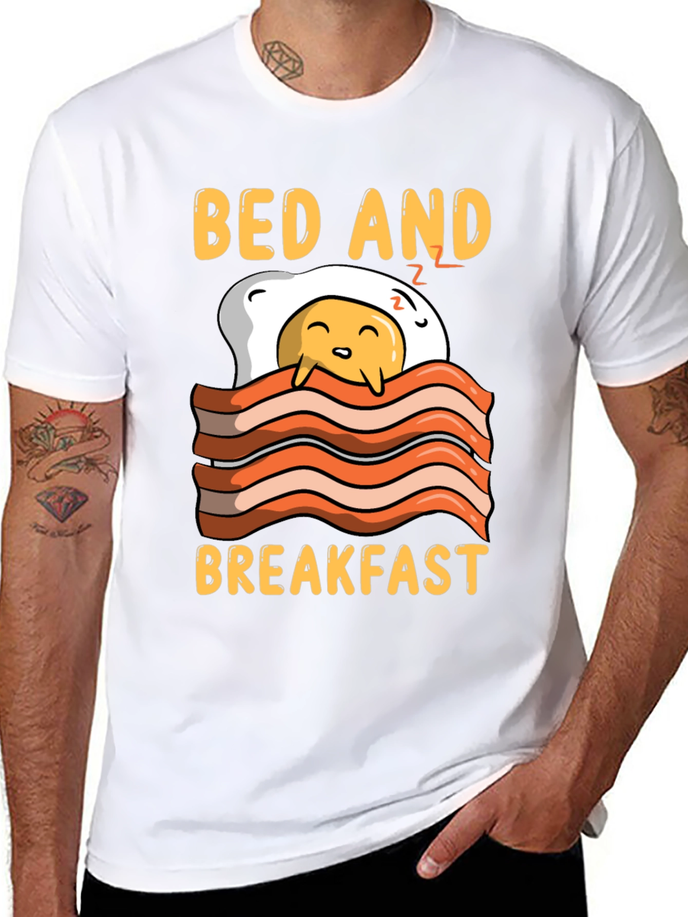 Bed and Breakfast Funny Graphic Tee