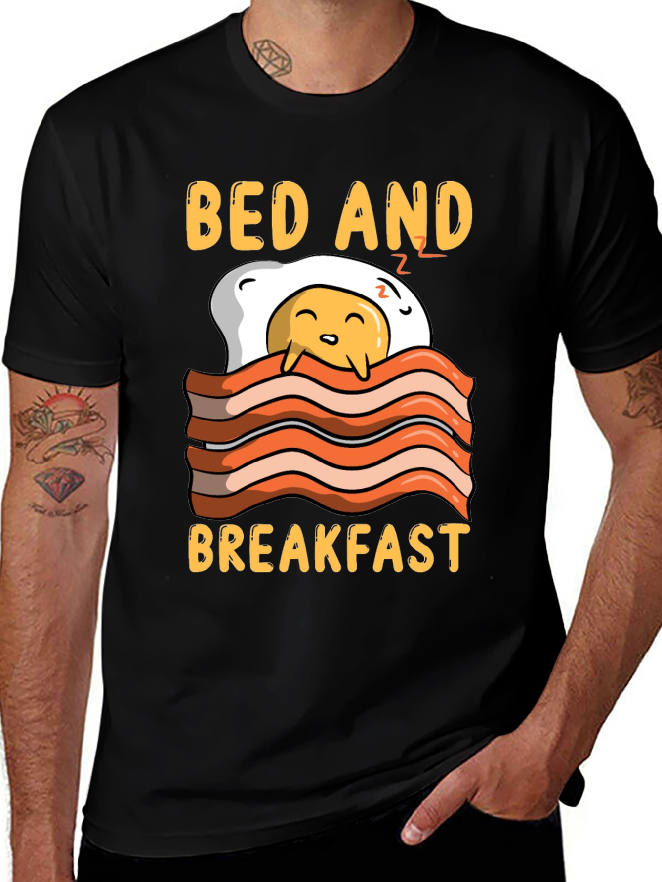 Bed and Breakfast Funny Graphic Tee