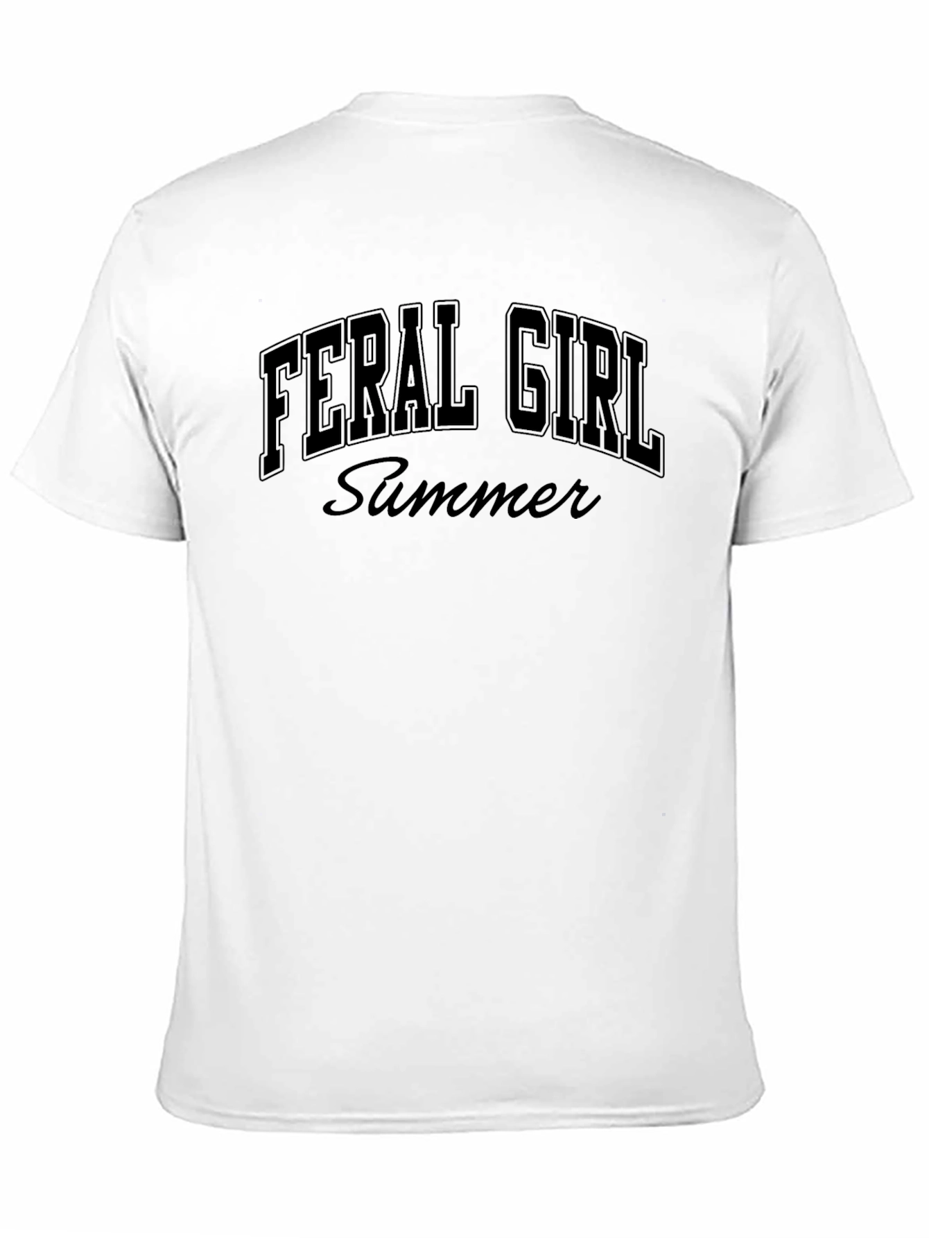 Feral Girl Summer Black T-Shirt