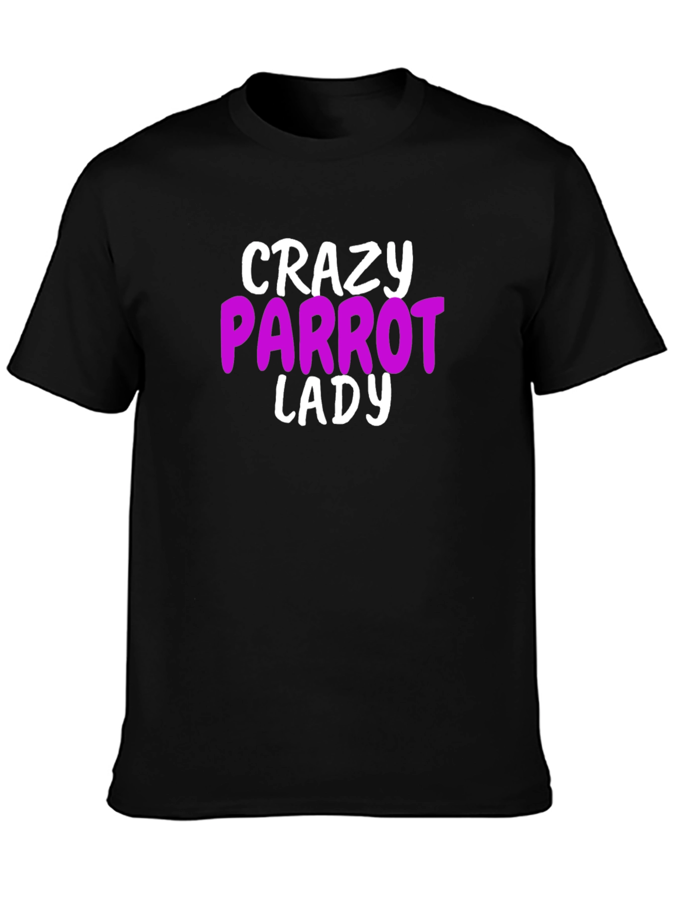 Crazy Parrot Lady Graphic T-Shirt