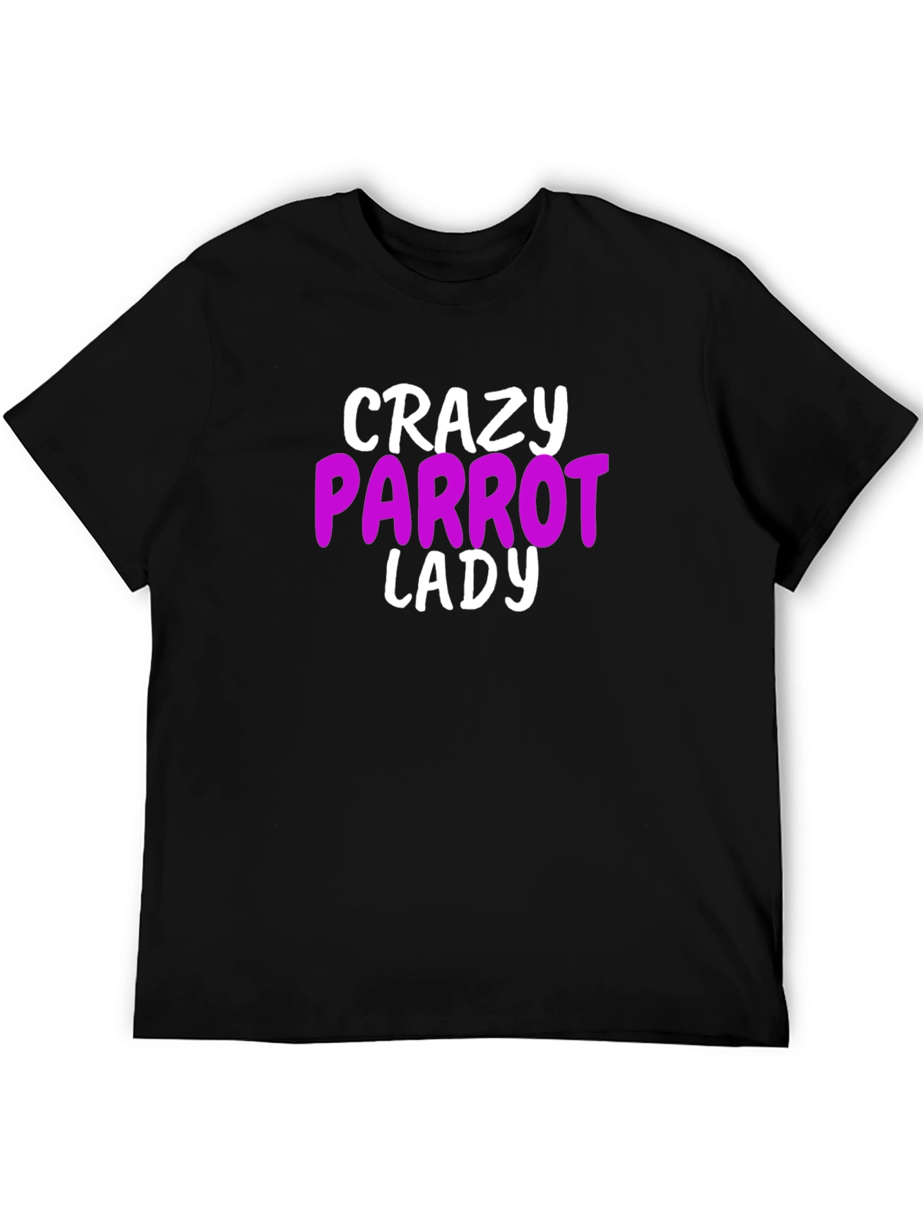 Crazy Parrot Lady Graphic T-Shirt