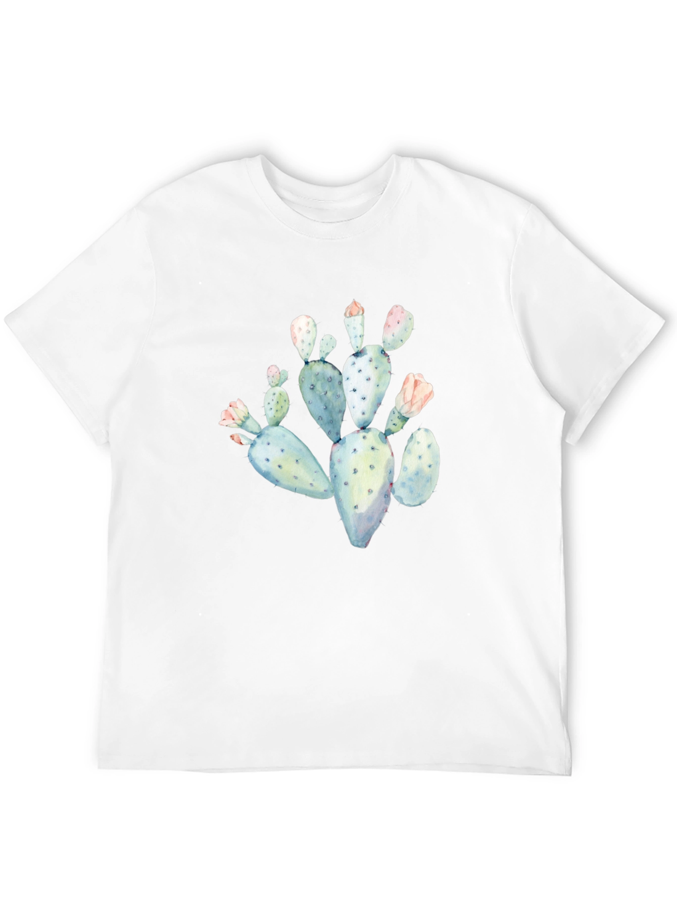Cactus Graphic Tee - Black Cotton T-Shirt