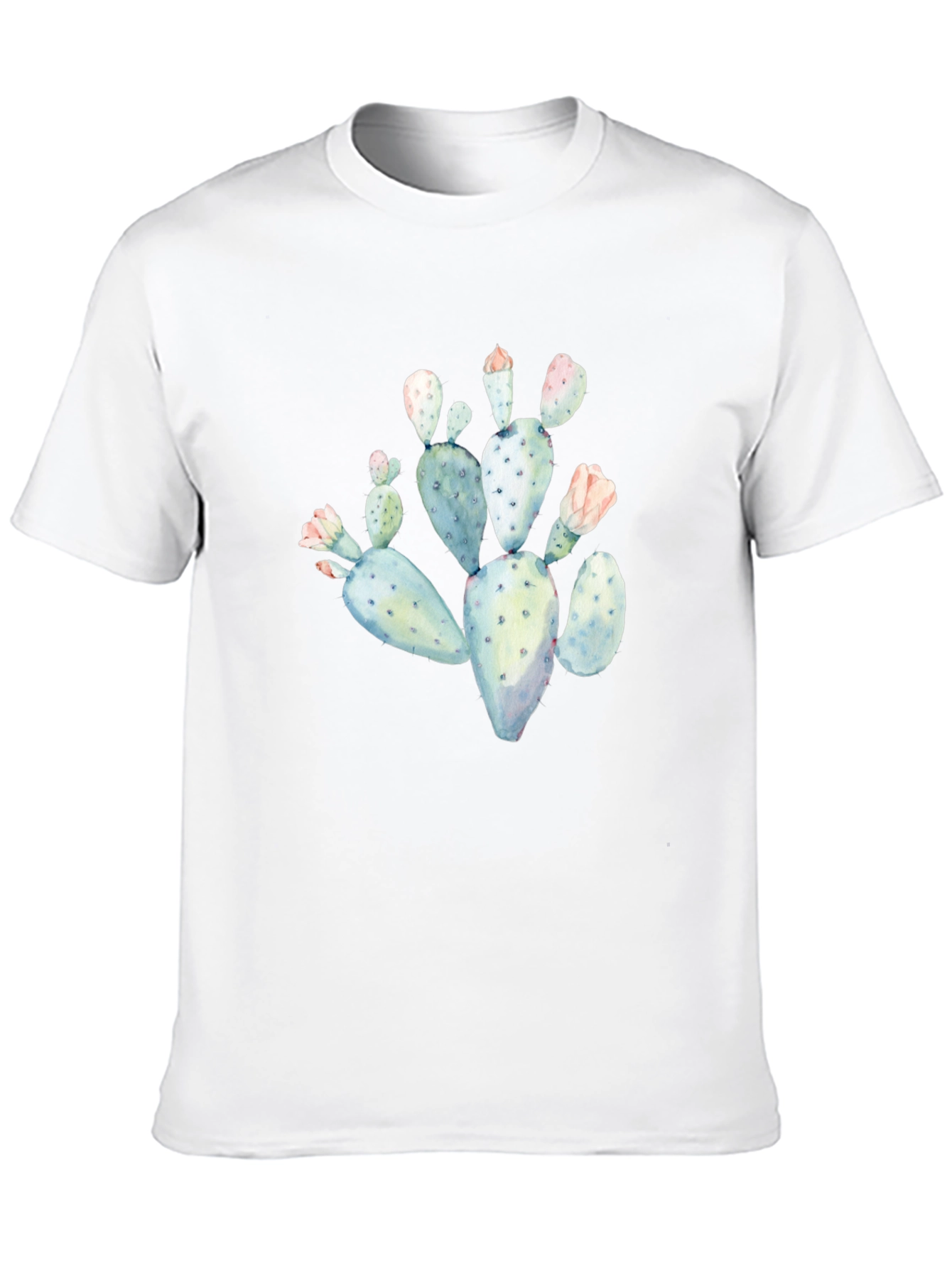 Cactus Graphic Tee - Black Cotton T-Shirt