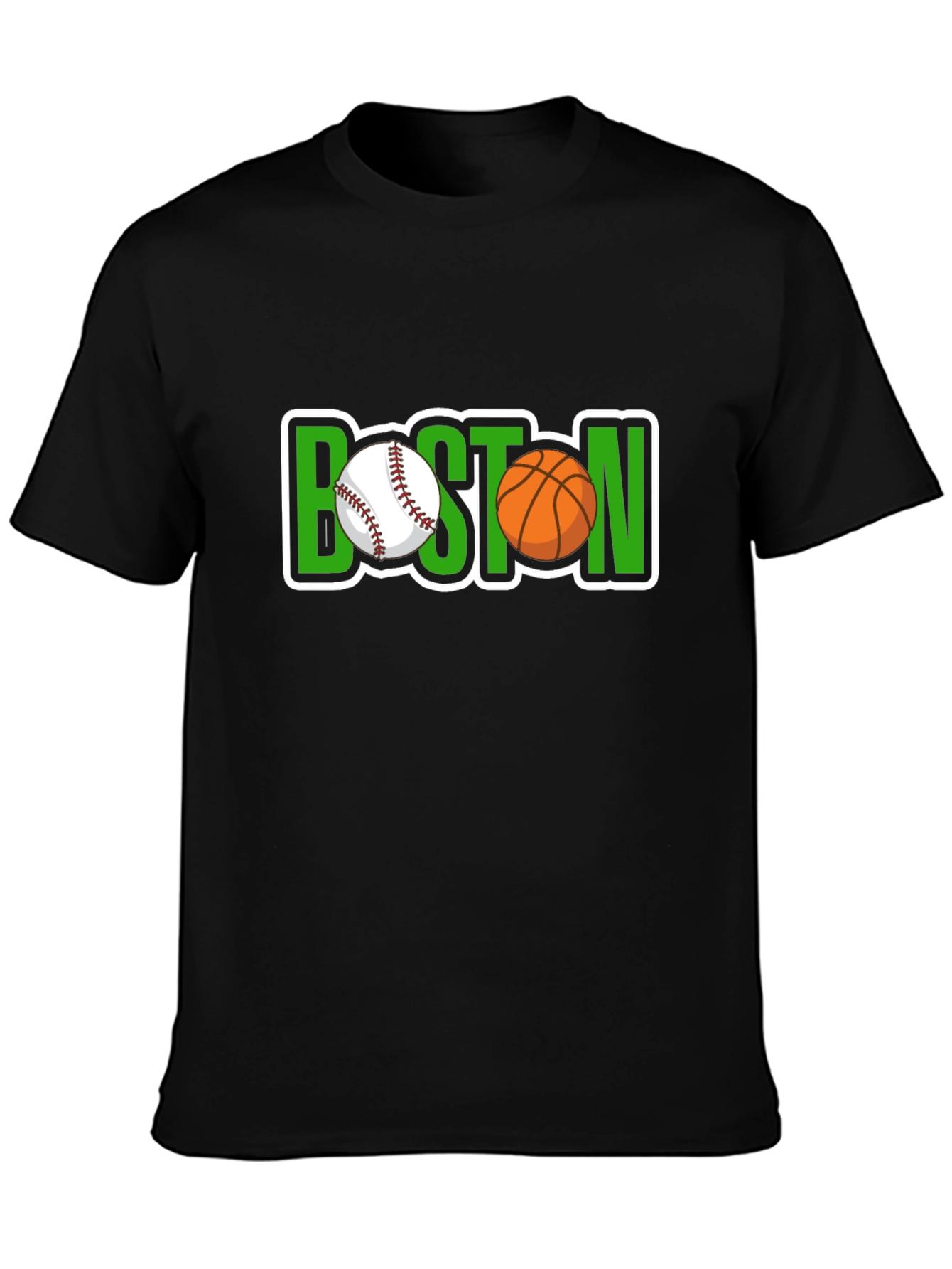Boston Sports Fan T-Shirt: Baseball & Basketball Tee