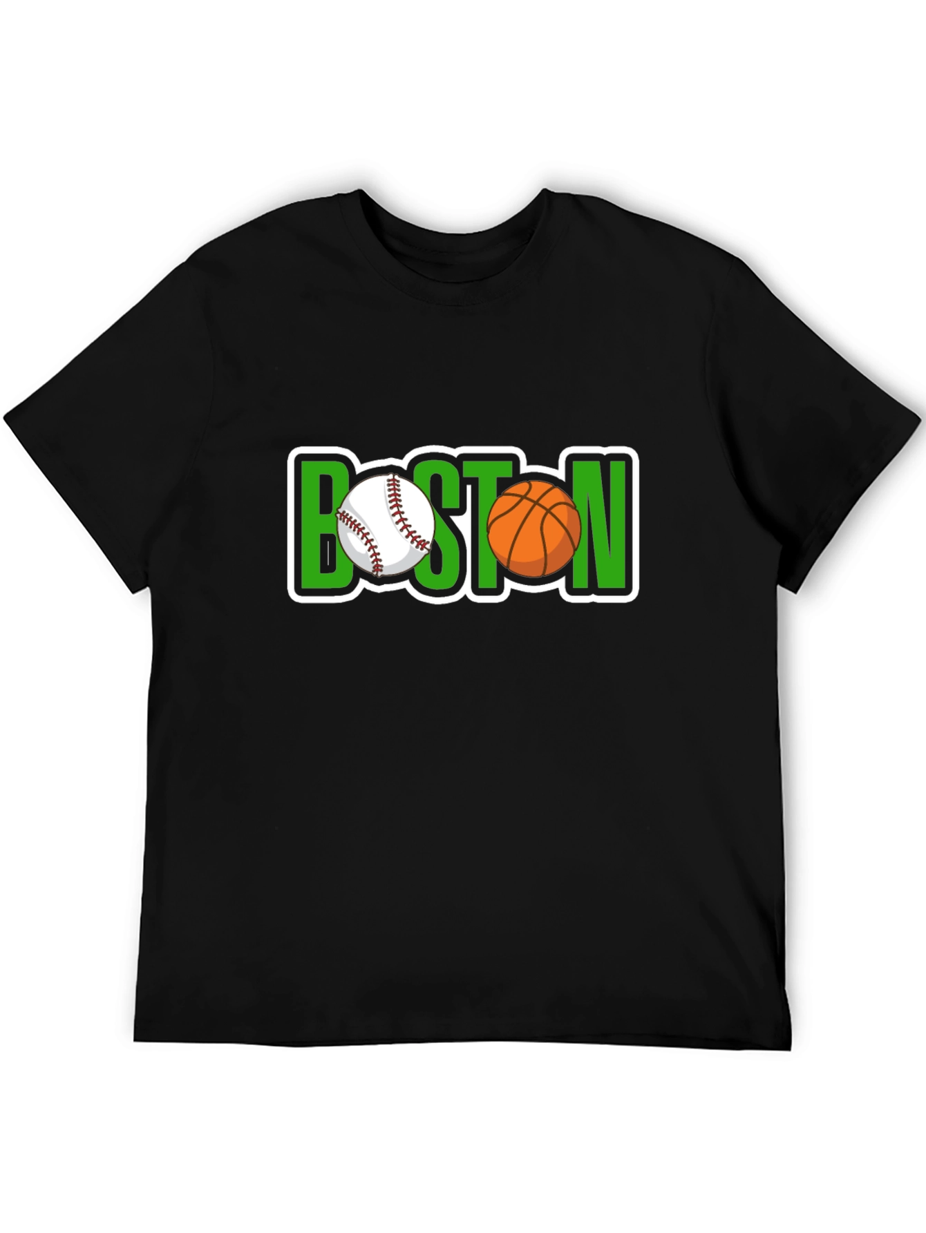 Boston Sports Fan T-Shirt: Baseball & Basketball Tee