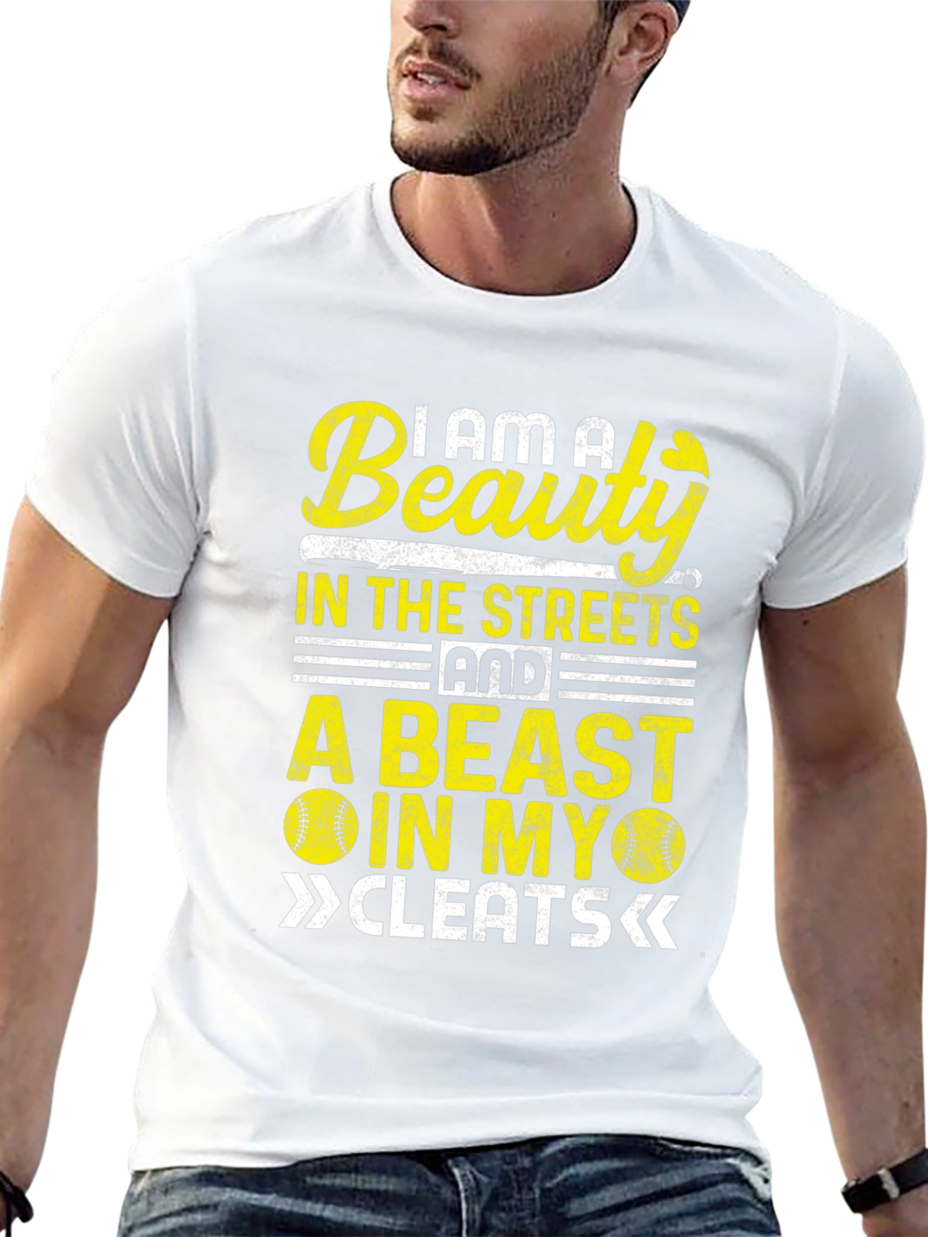 Beauty and Beast Baseball T-Shirt
