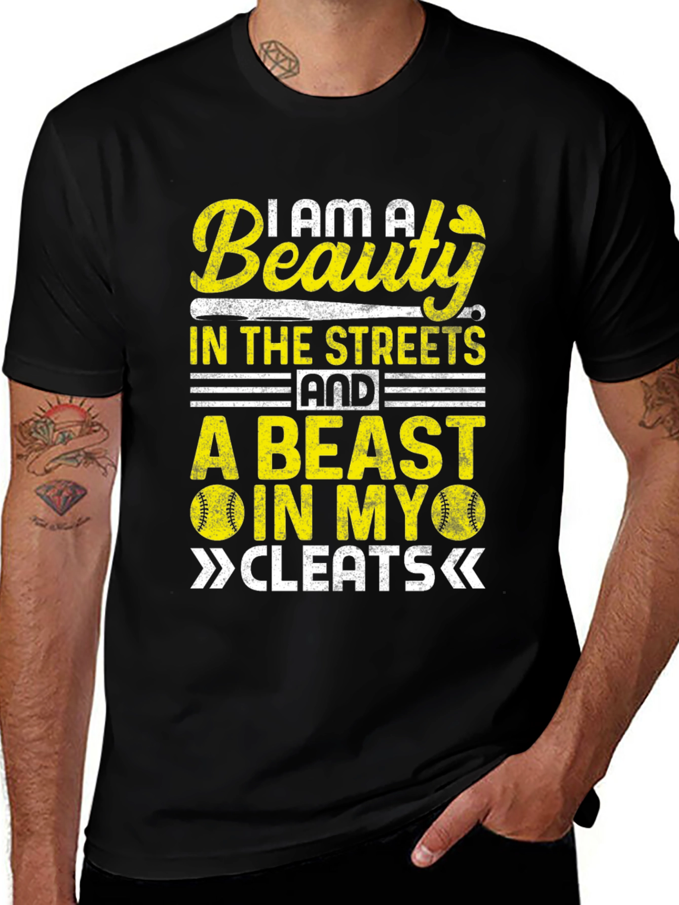 Beauty and Beast Baseball T-Shirt