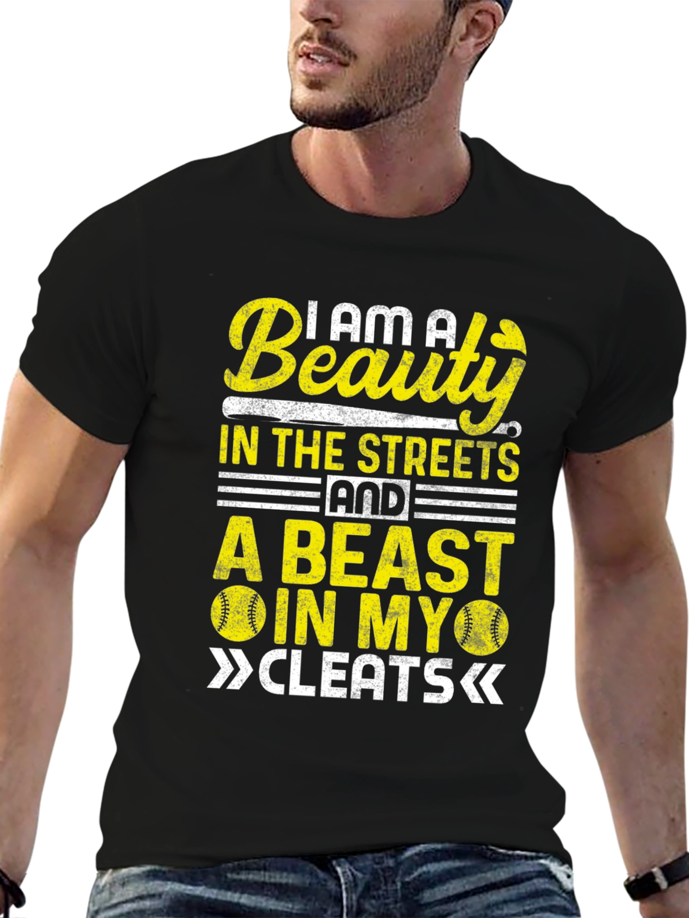 Beauty and Beast Baseball T-Shirt