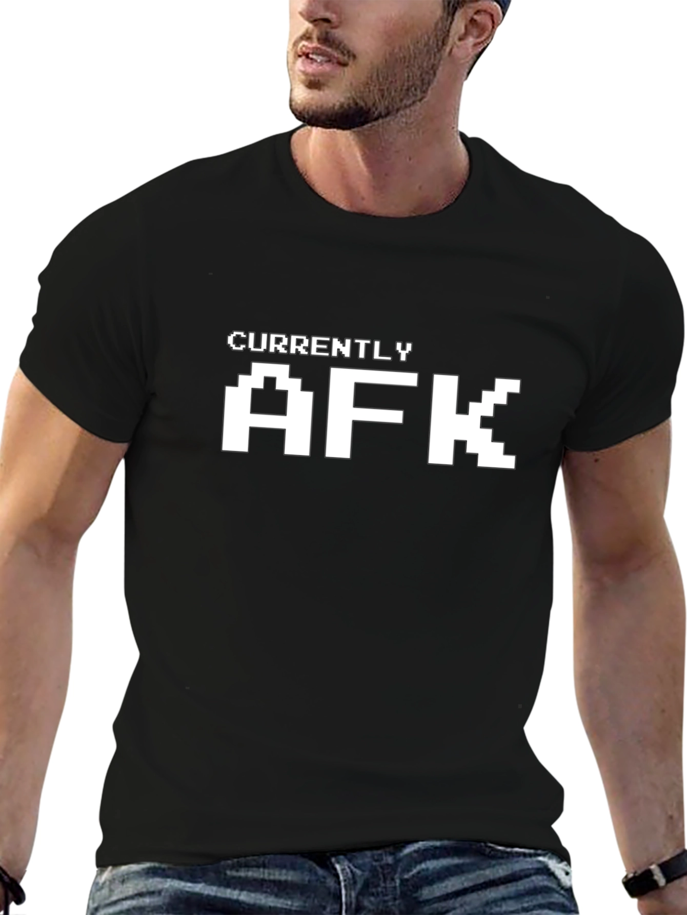 Currently AFK Black Pixel T-Shirt