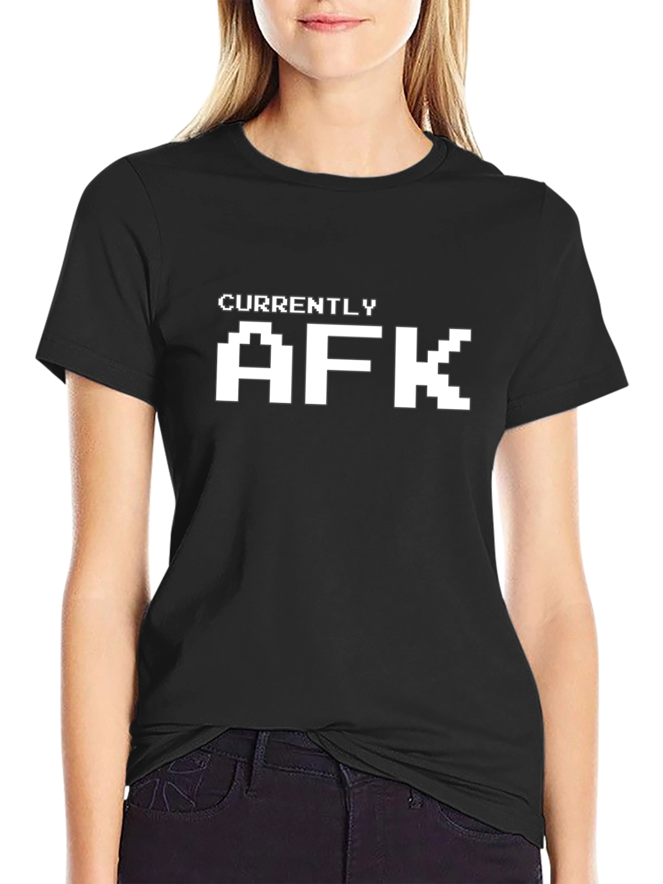 Currently AFK Black Pixel T-Shirt