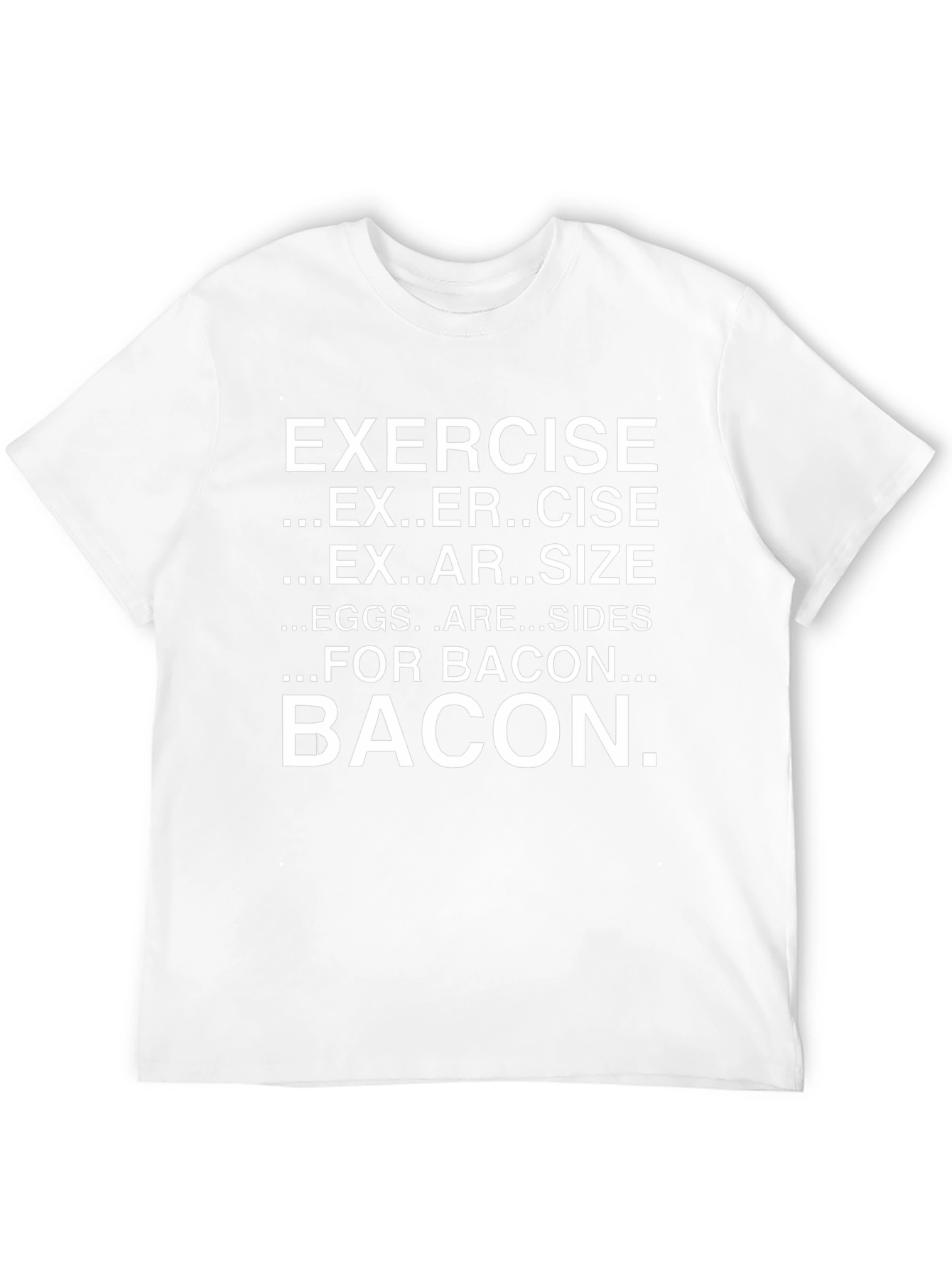 Bacon Exercise Funny Graphic T-Shirt