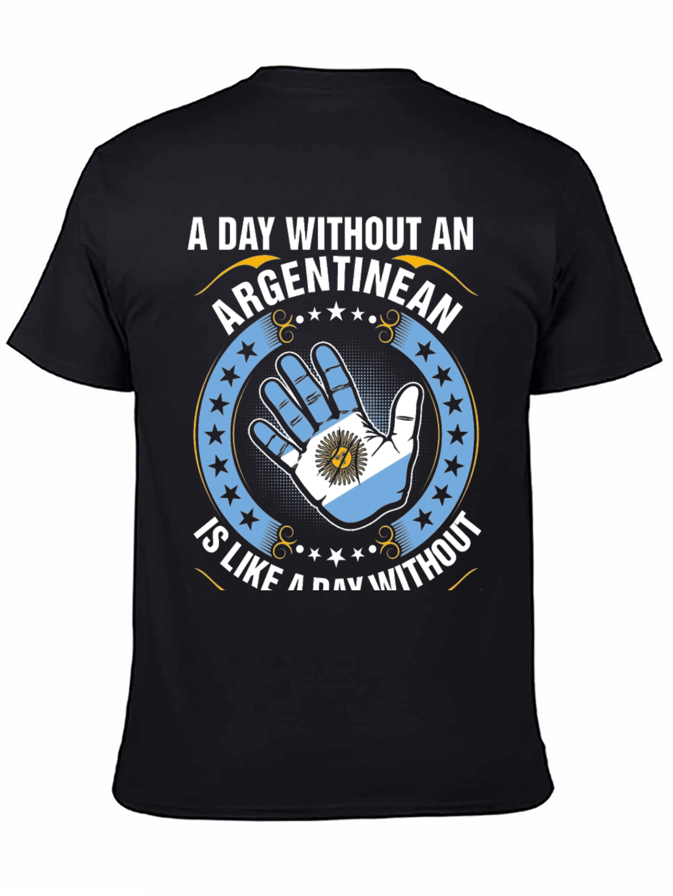 Argentinean Pride T-Shirt - Hand Flag Design