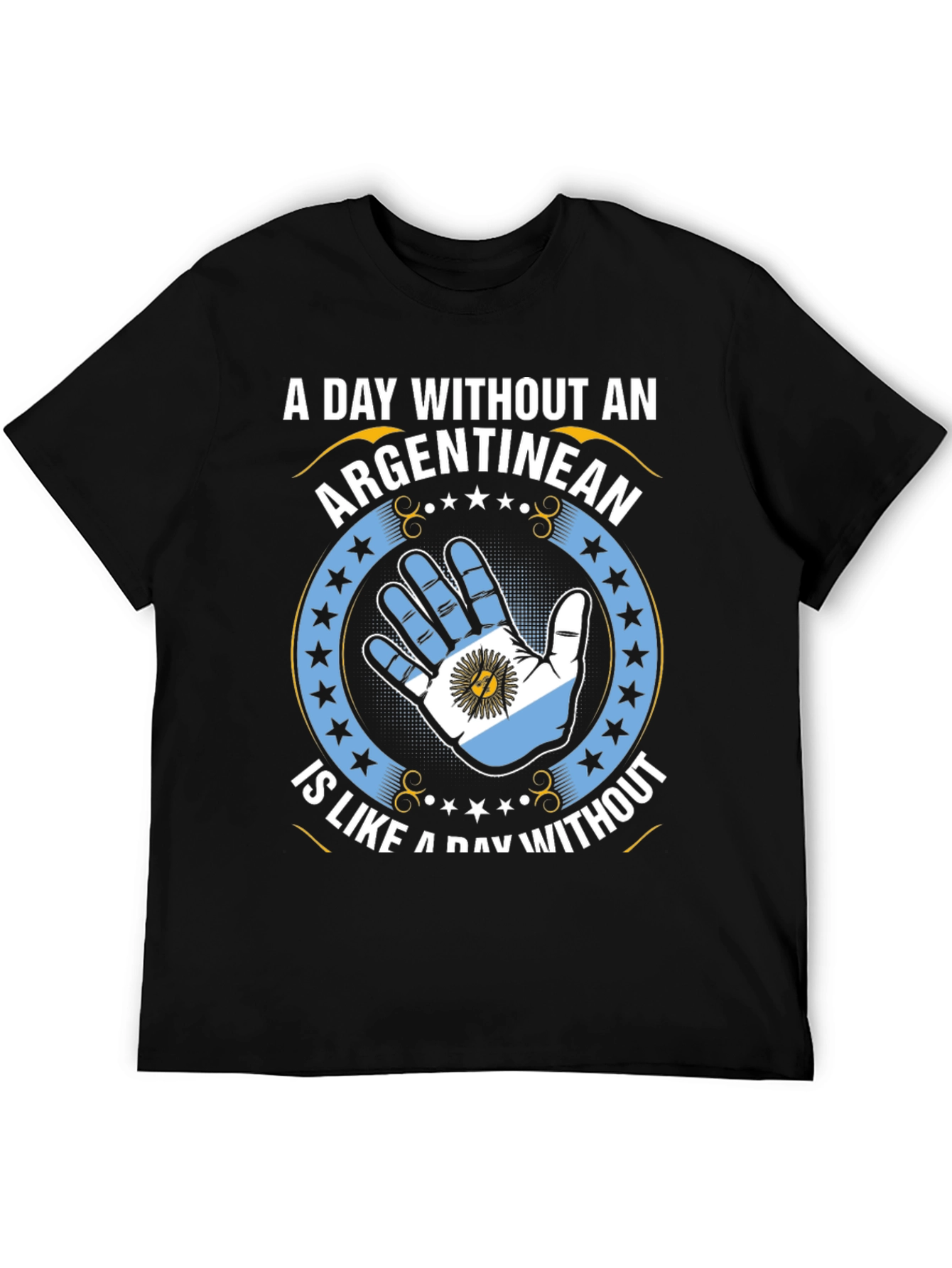 Argentinean Pride T-Shirt - Hand Flag Design