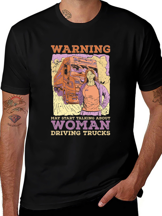 Woman Truck Driver Graphic Tee