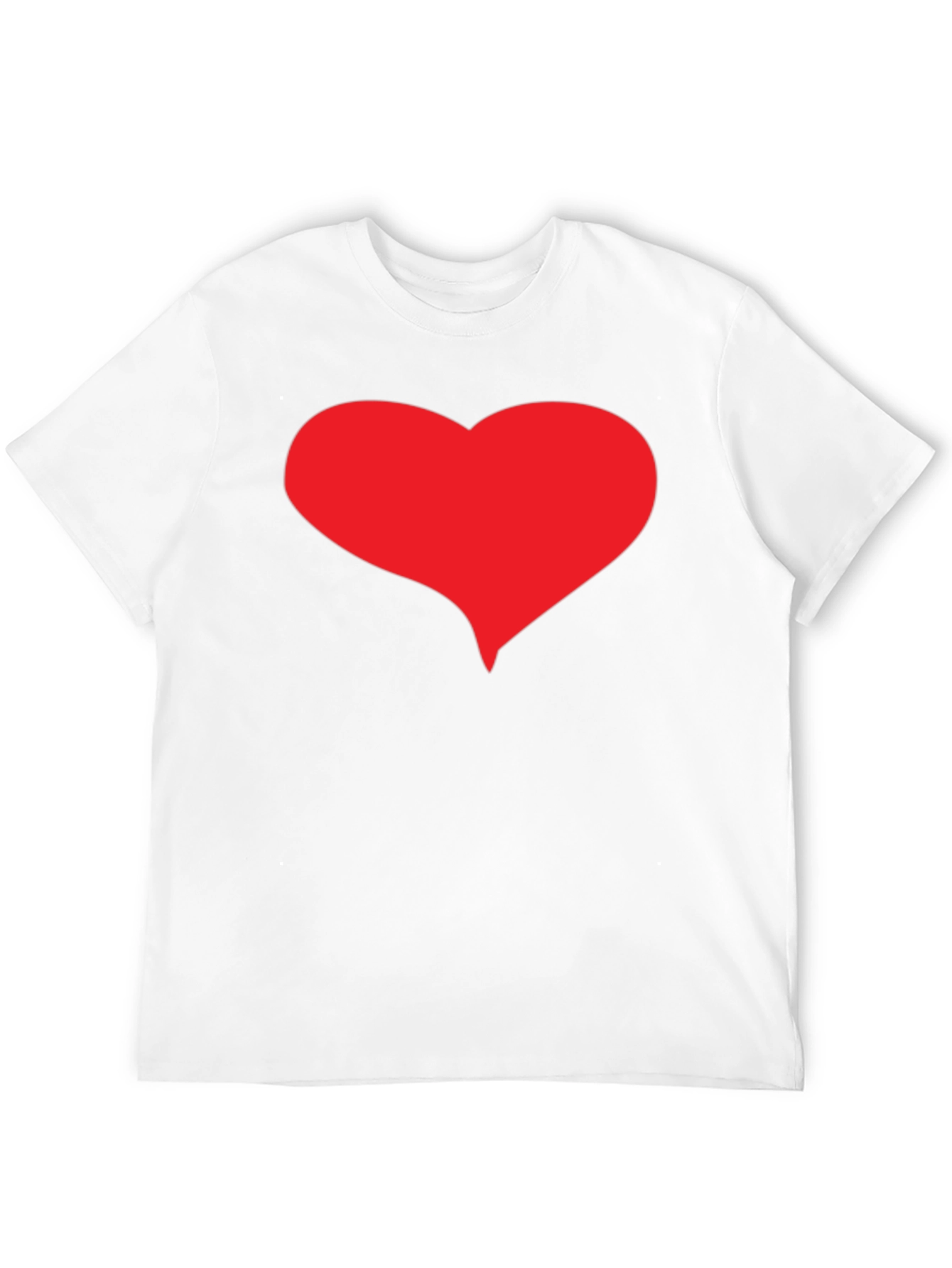 Red Heart Graphic Black T-Shirt