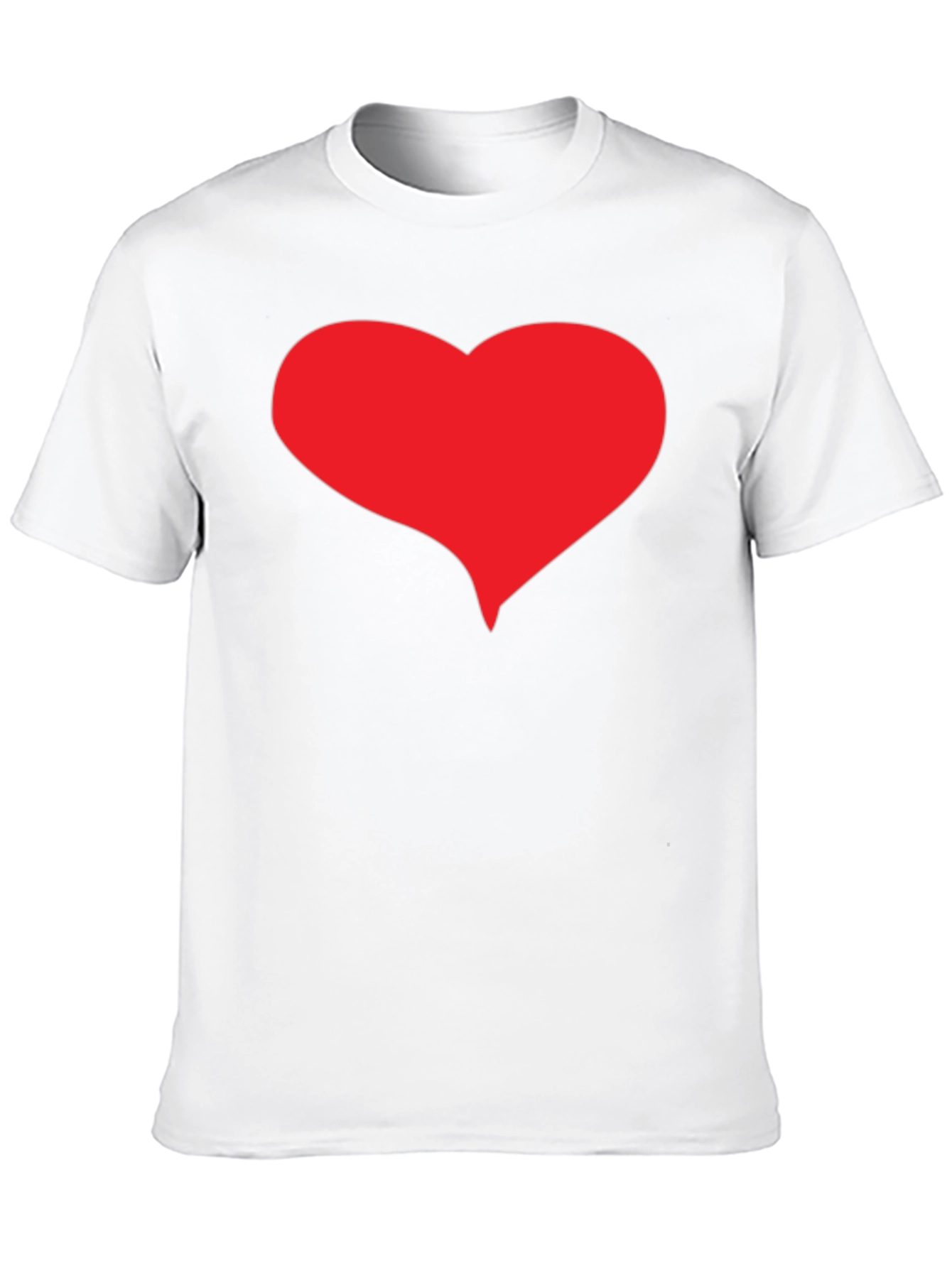 Red Heart Graphic Black T-Shirt