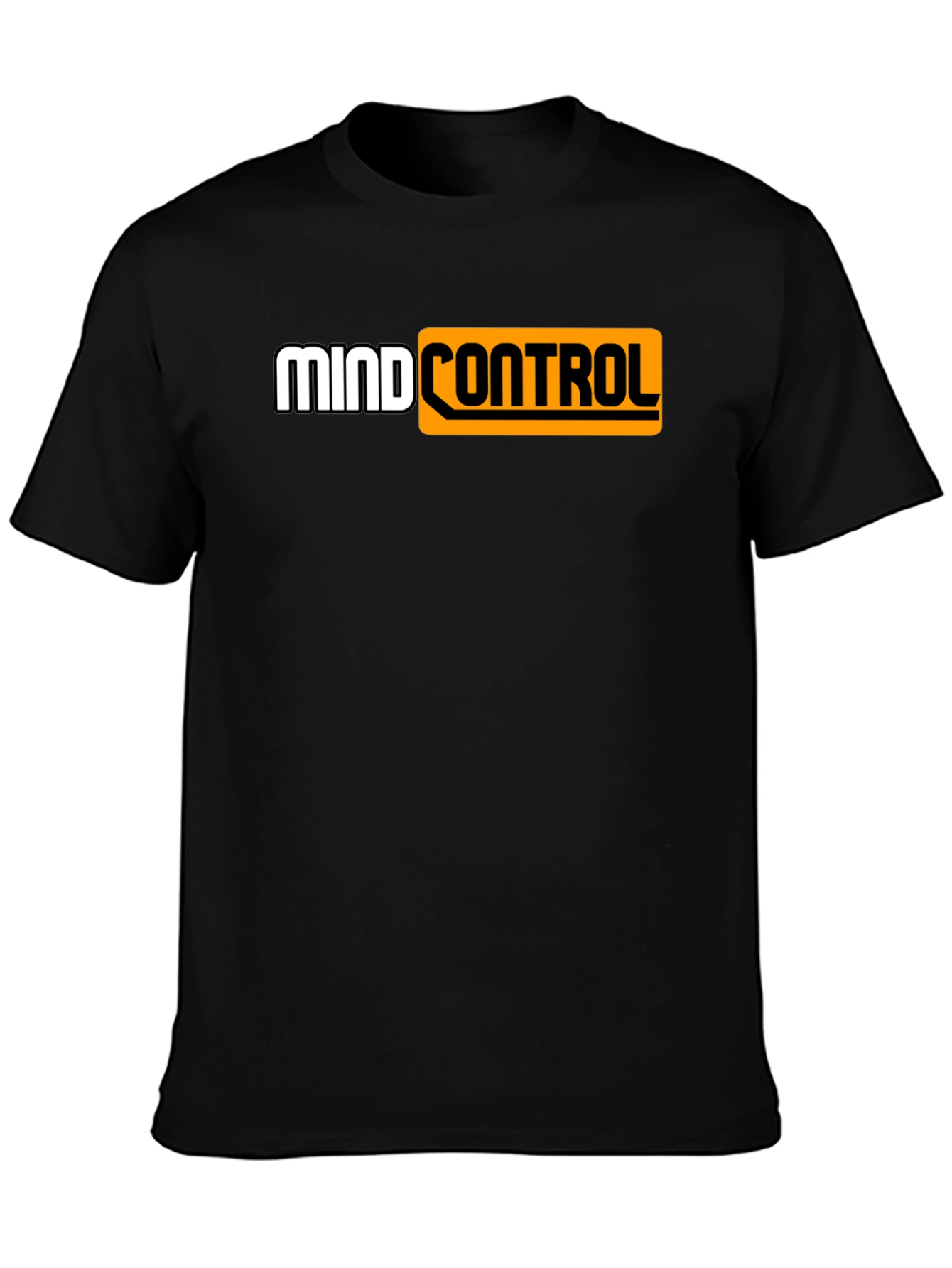 Mind Control Graphic Tee - Black Cotton T-Shirt