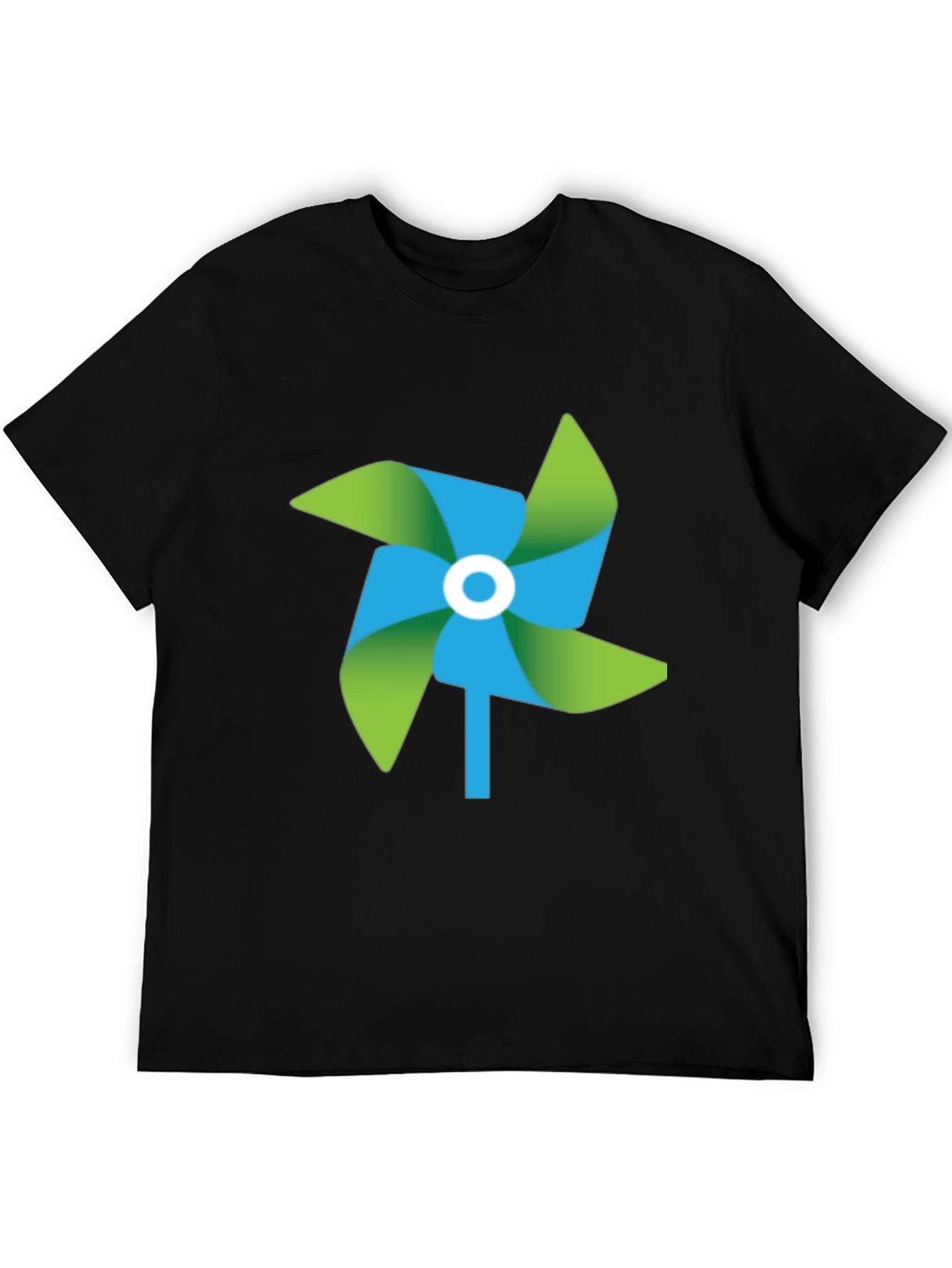 Pinwheel Graphic Black T-Shirt