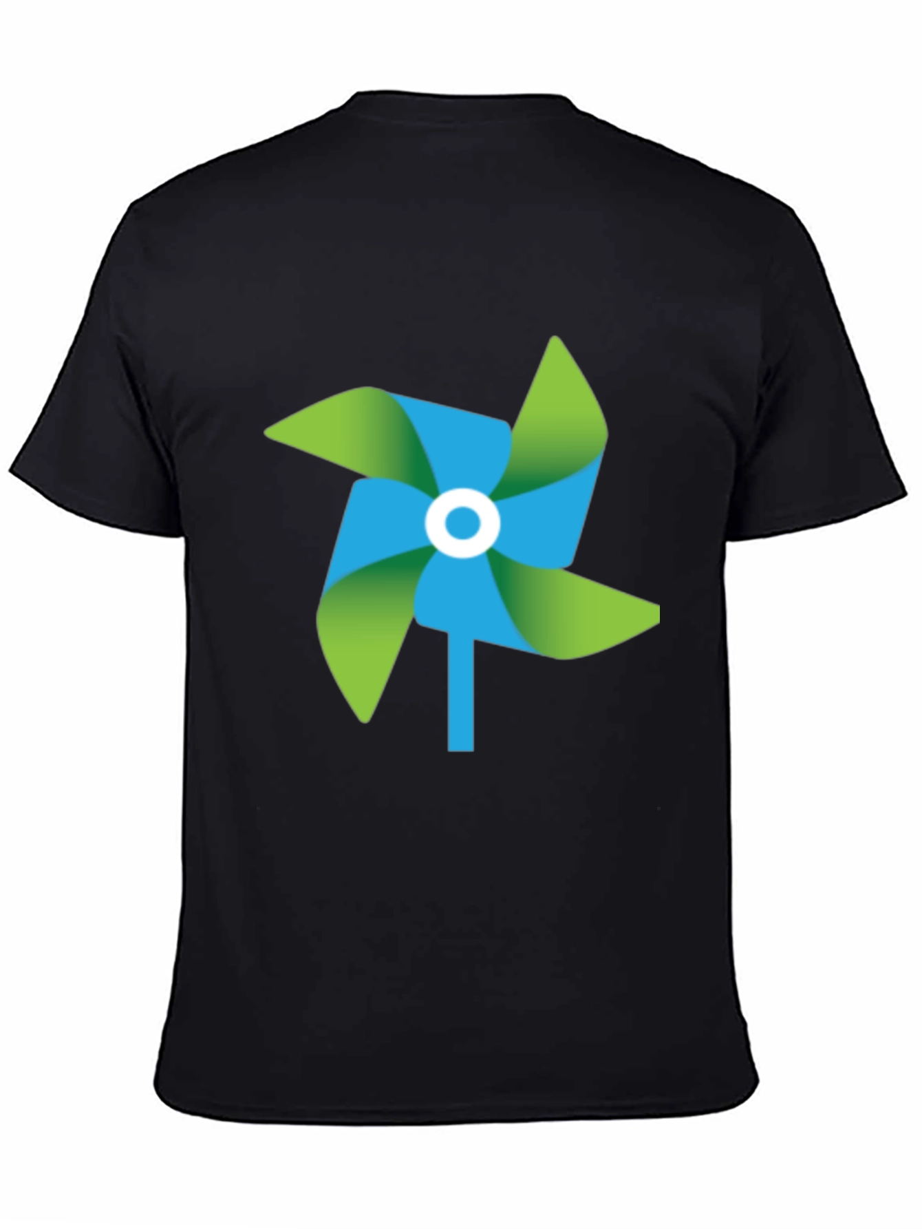Pinwheel Graphic Black T-Shirt