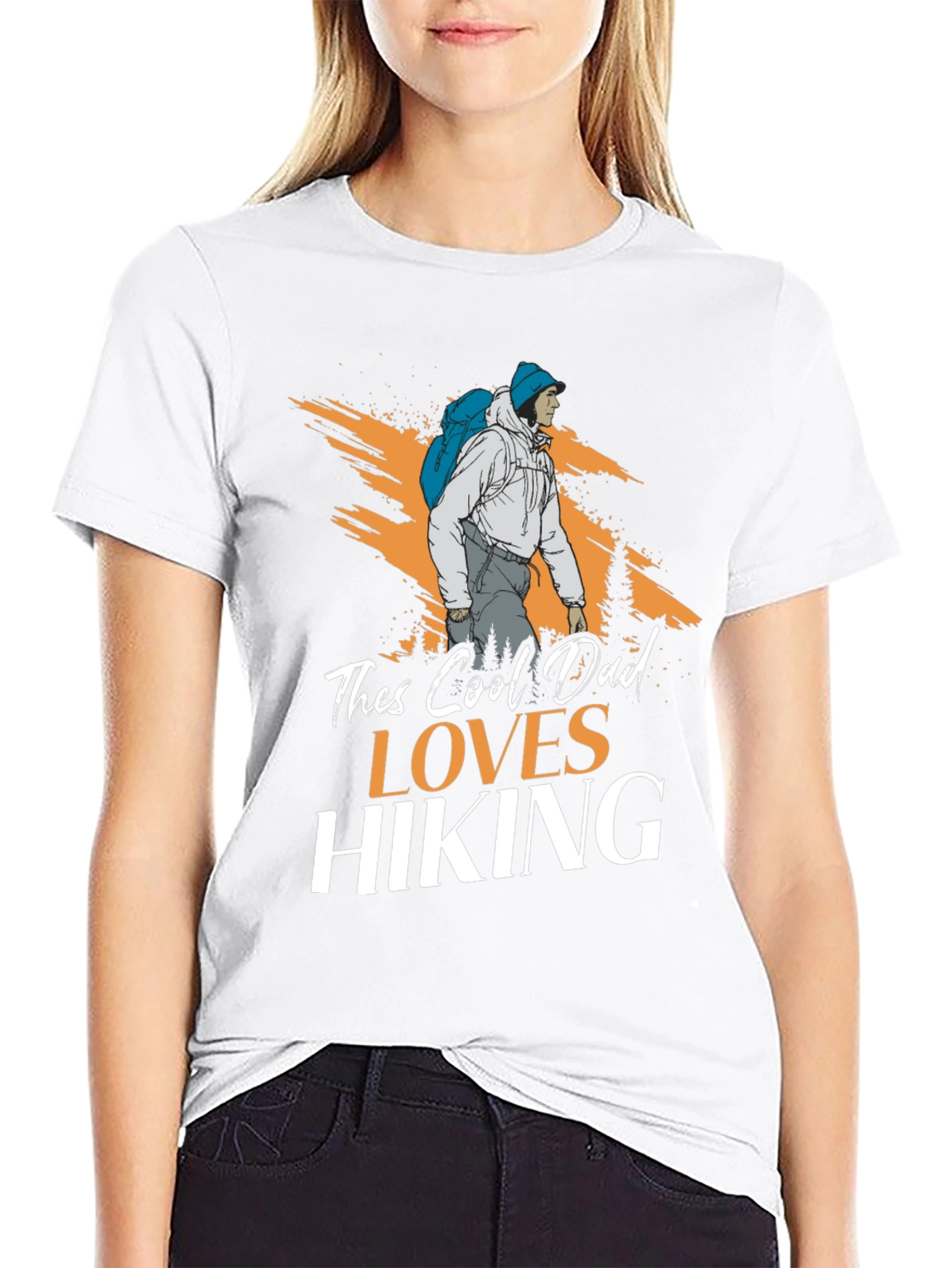 Cool Dad Loves Hiking T-Shirt