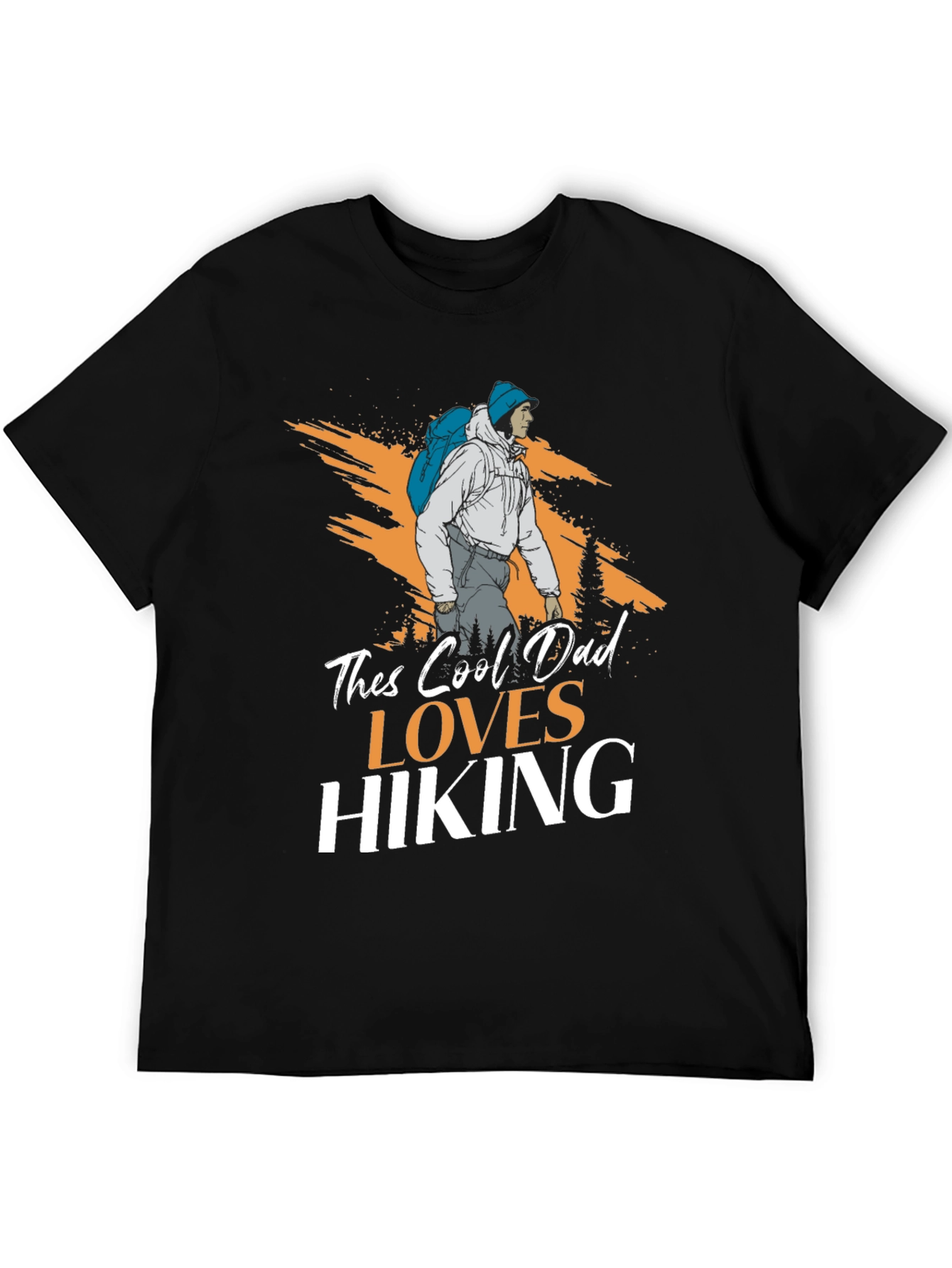 Cool Dad Loves Hiking T-Shirt