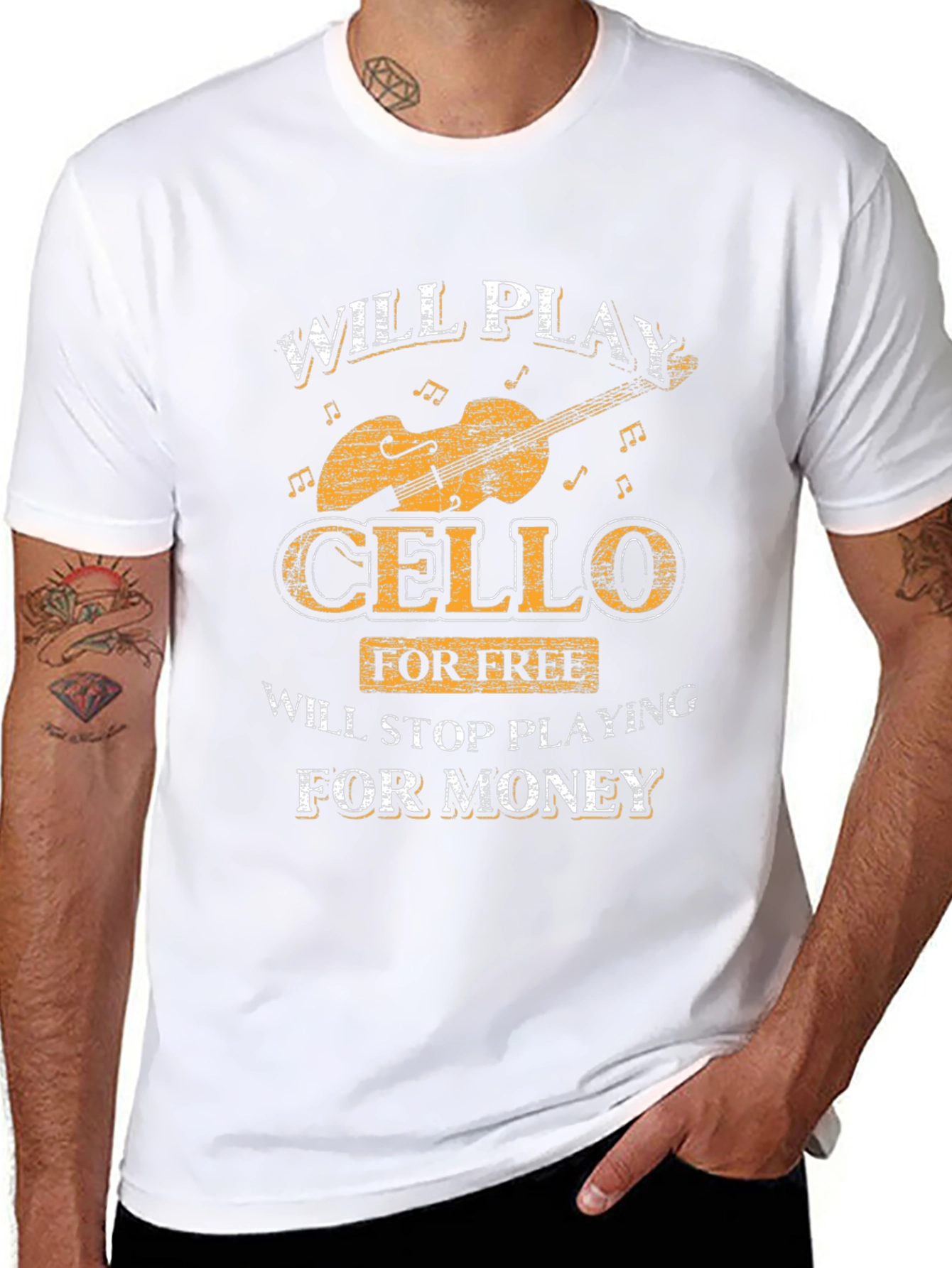 Will Play Cello For Free Funny Music T-Shirt