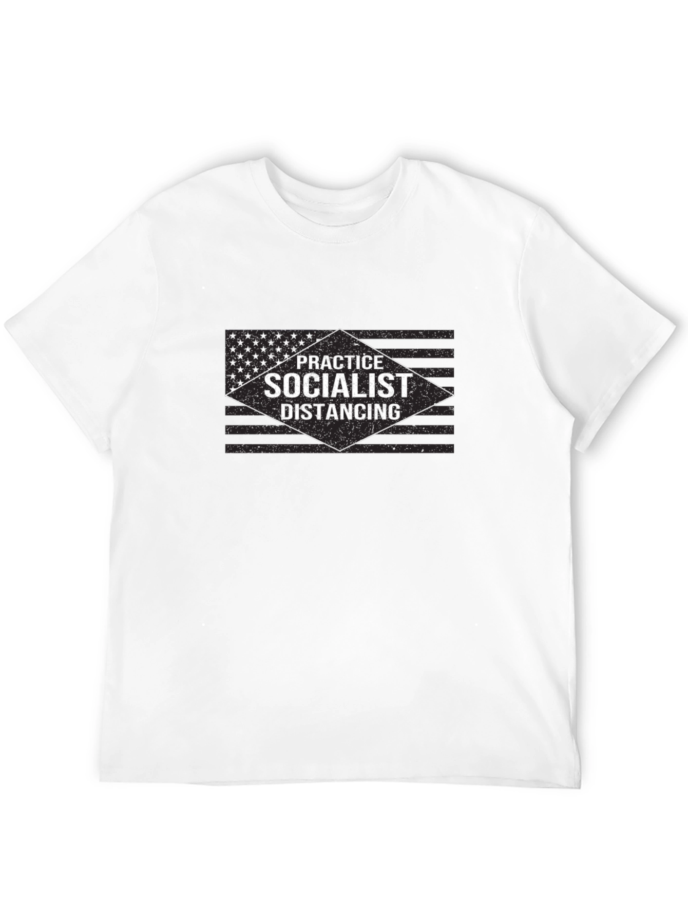 Practice Socialist Distancing Graphic T-Shirt