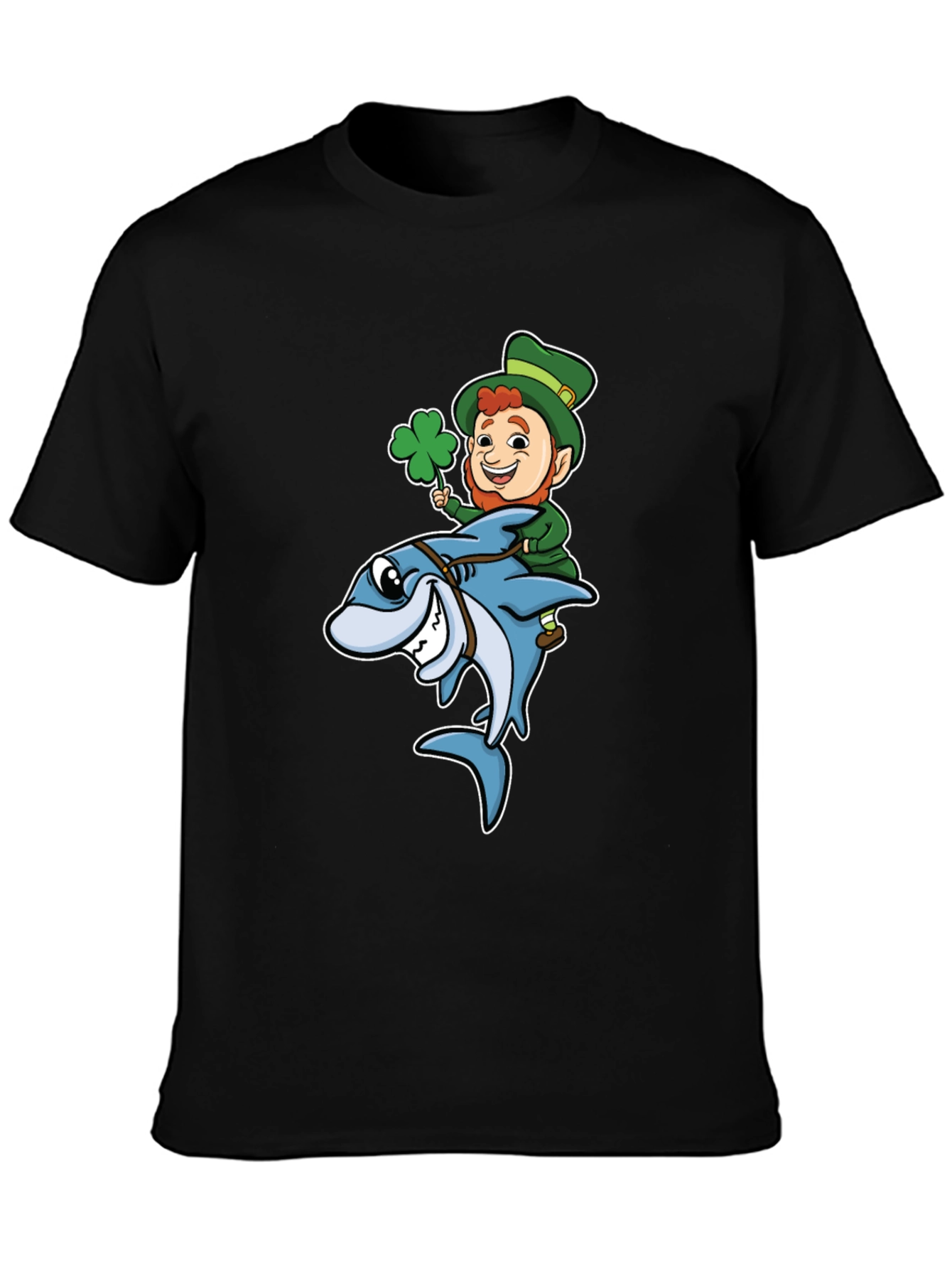 Leprechaun Shark Ride T-Shirt