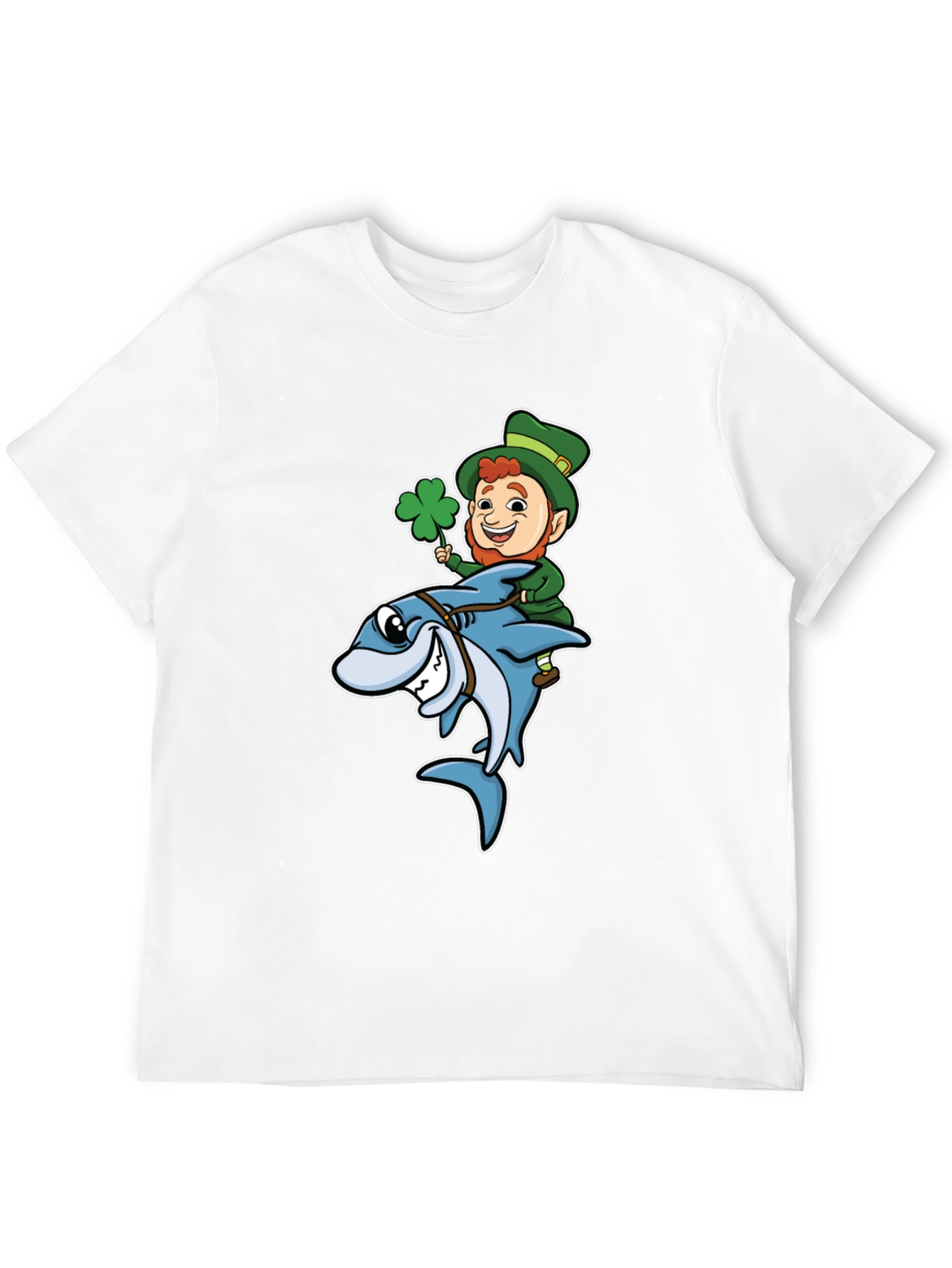 Leprechaun Shark Ride T-Shirt