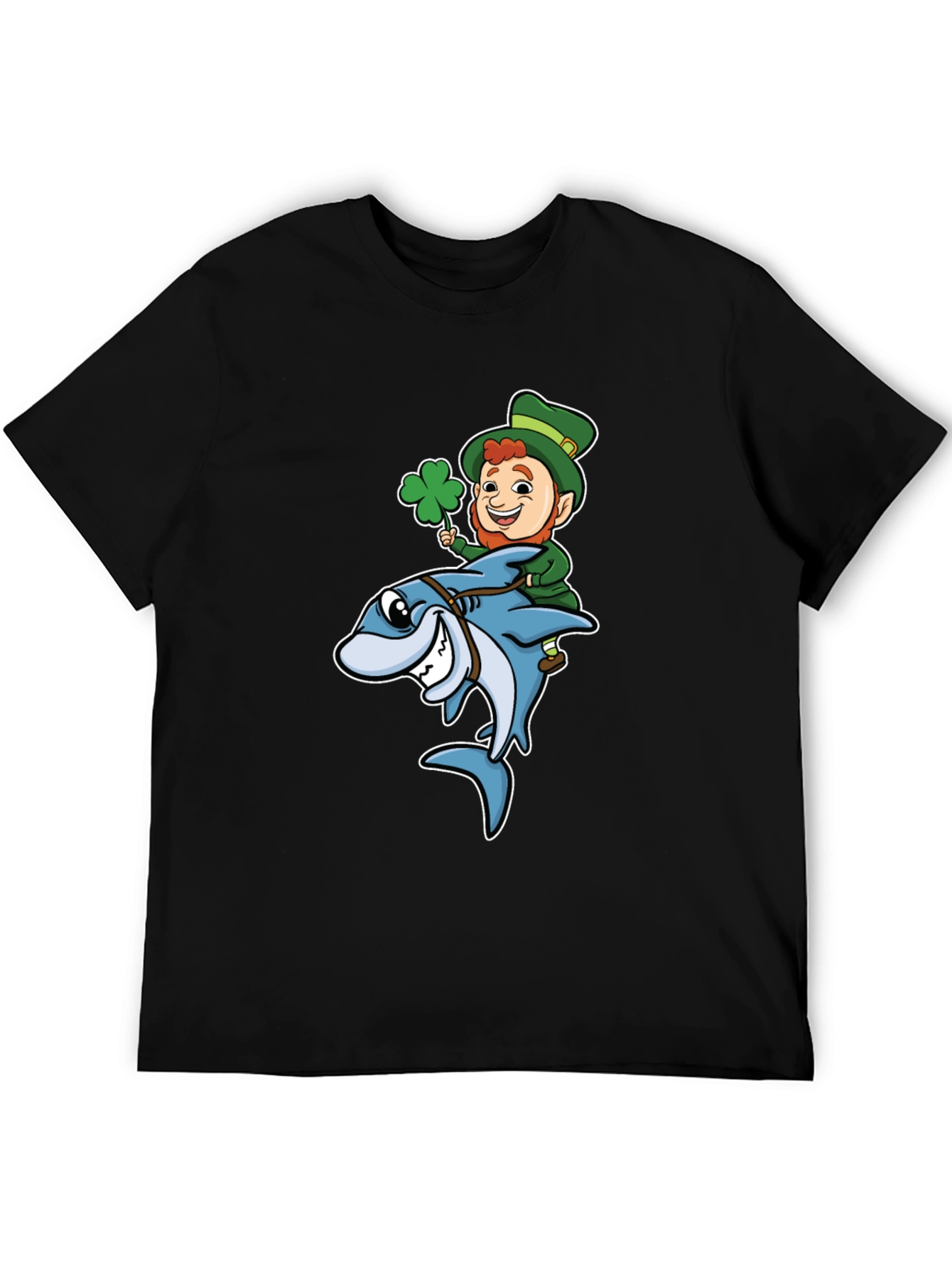 Leprechaun Shark Ride T-Shirt
