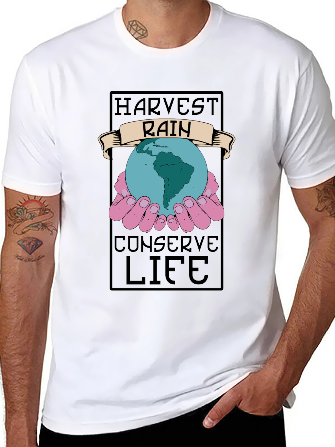 Harvest Rain Conserve Life Graphic Tee