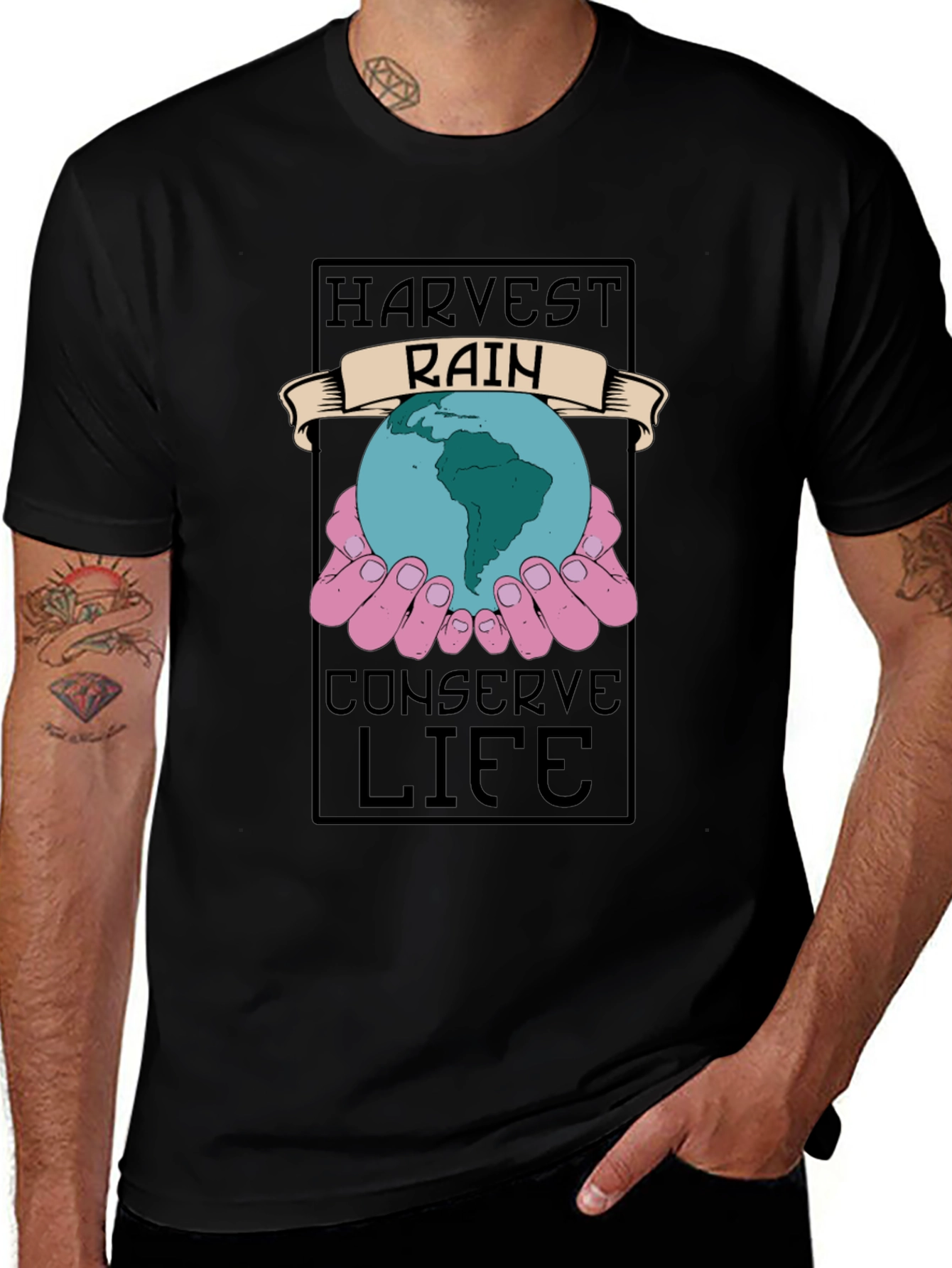 Harvest Rain Conserve Life Graphic Tee