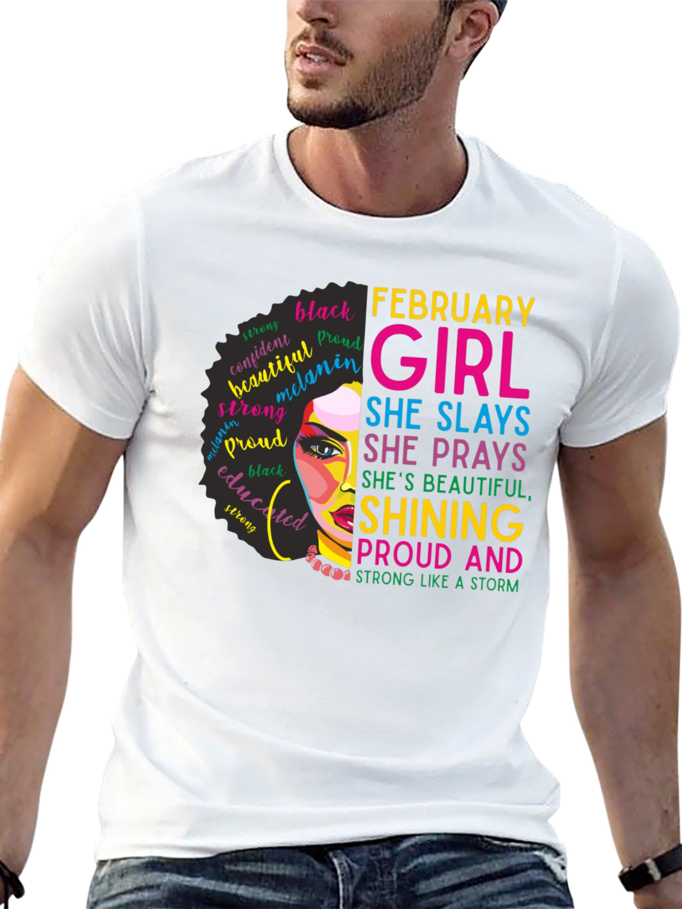 February Girl Black Pride Graphic Tee