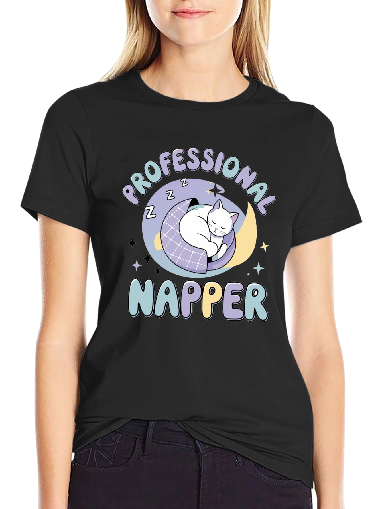 Professional Napper Graphic Tee - Black