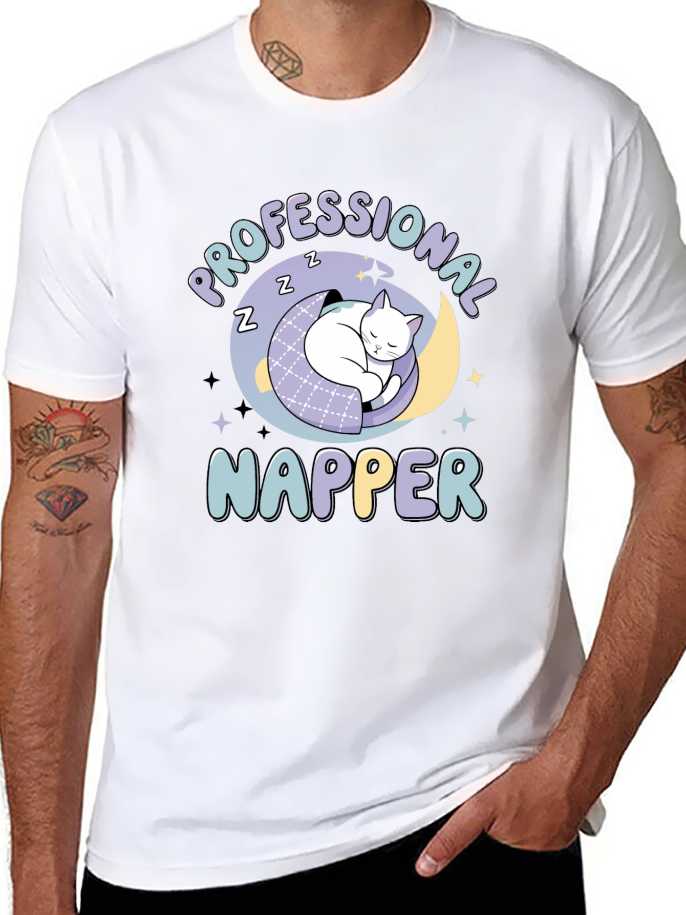 Professional Napper Graphic Tee - Black