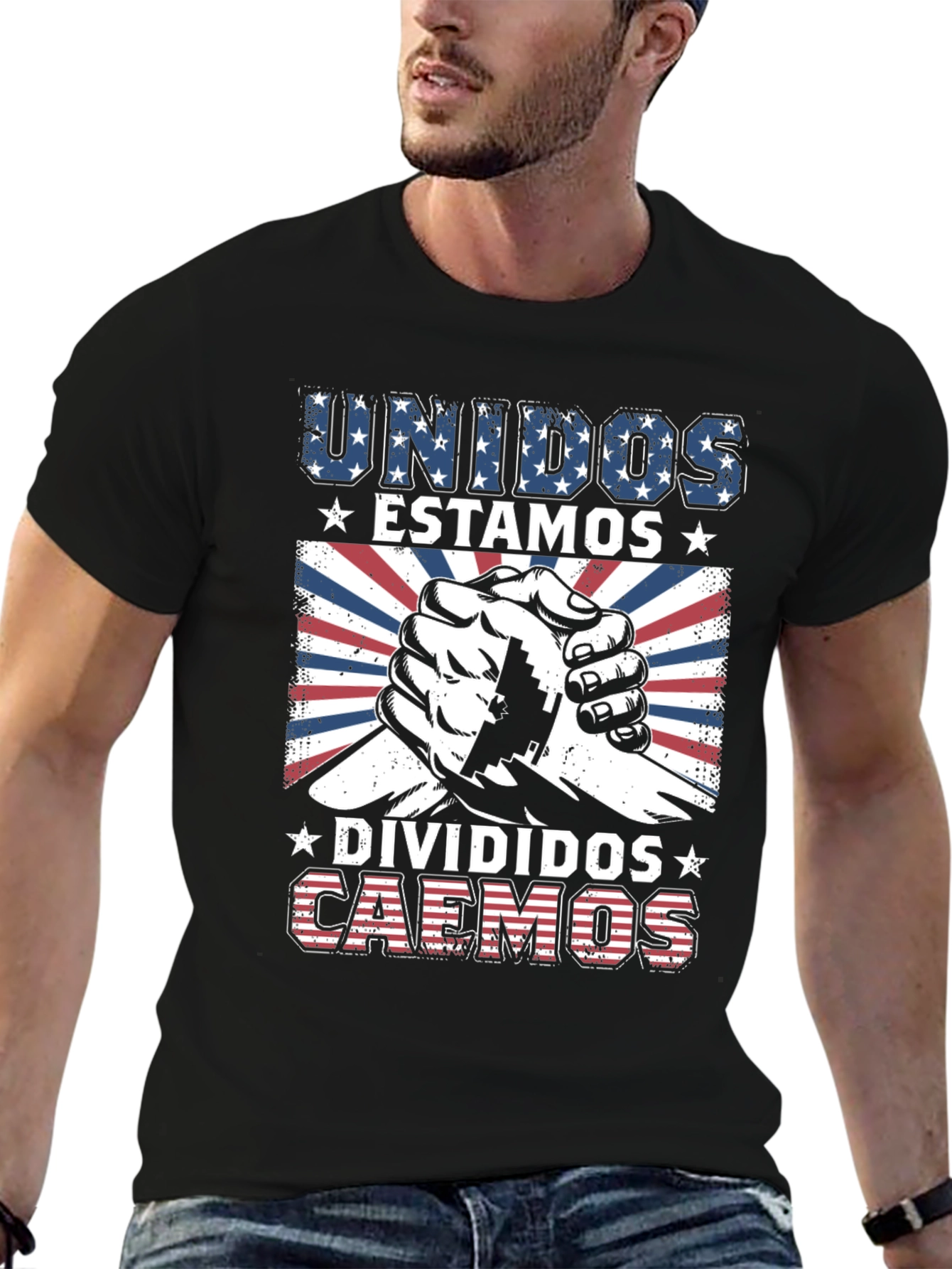 Unidos Estamos Divided Caemos Graphic Tee