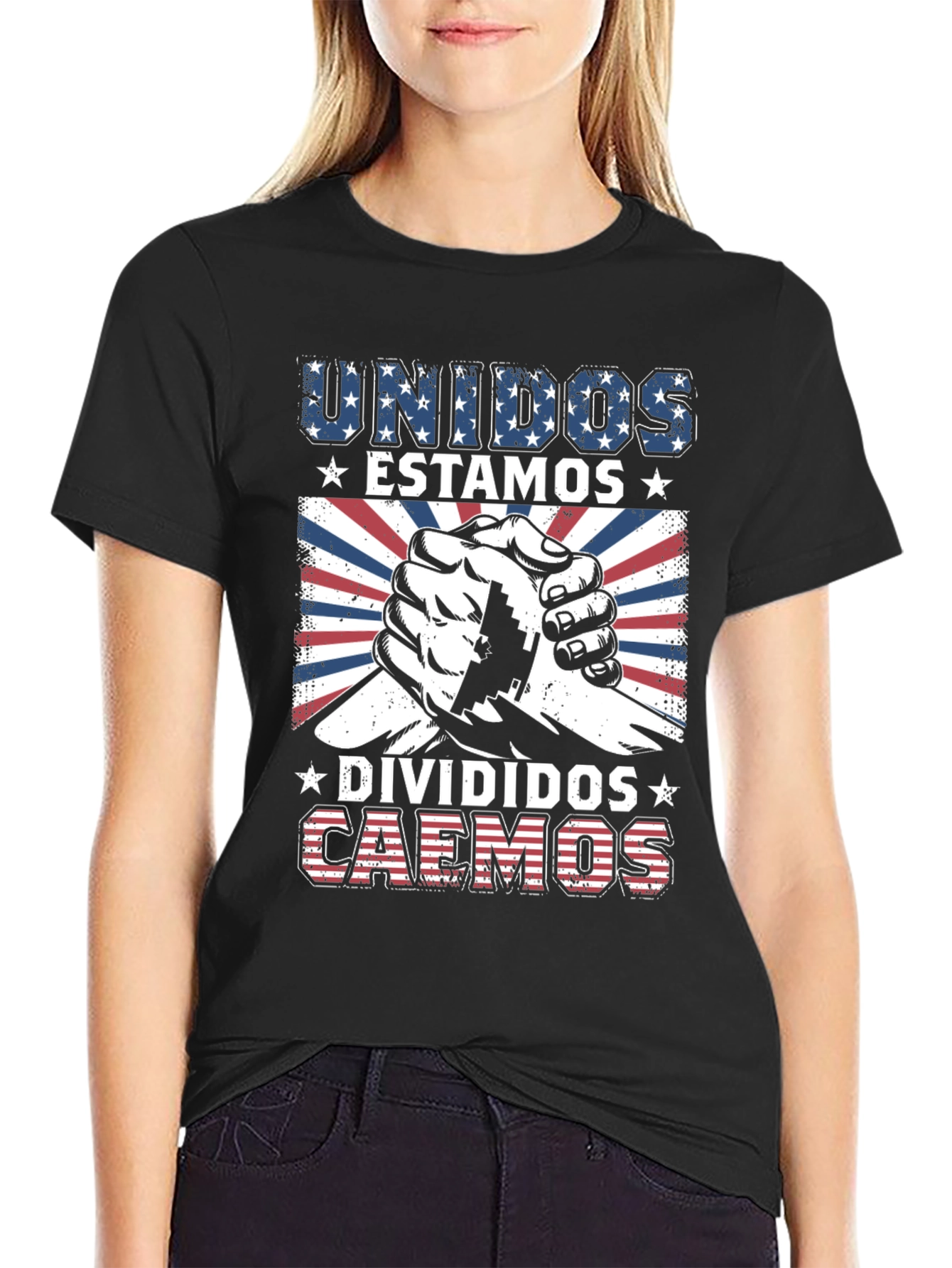 Unidos Estamos Divided Caemos Graphic Tee