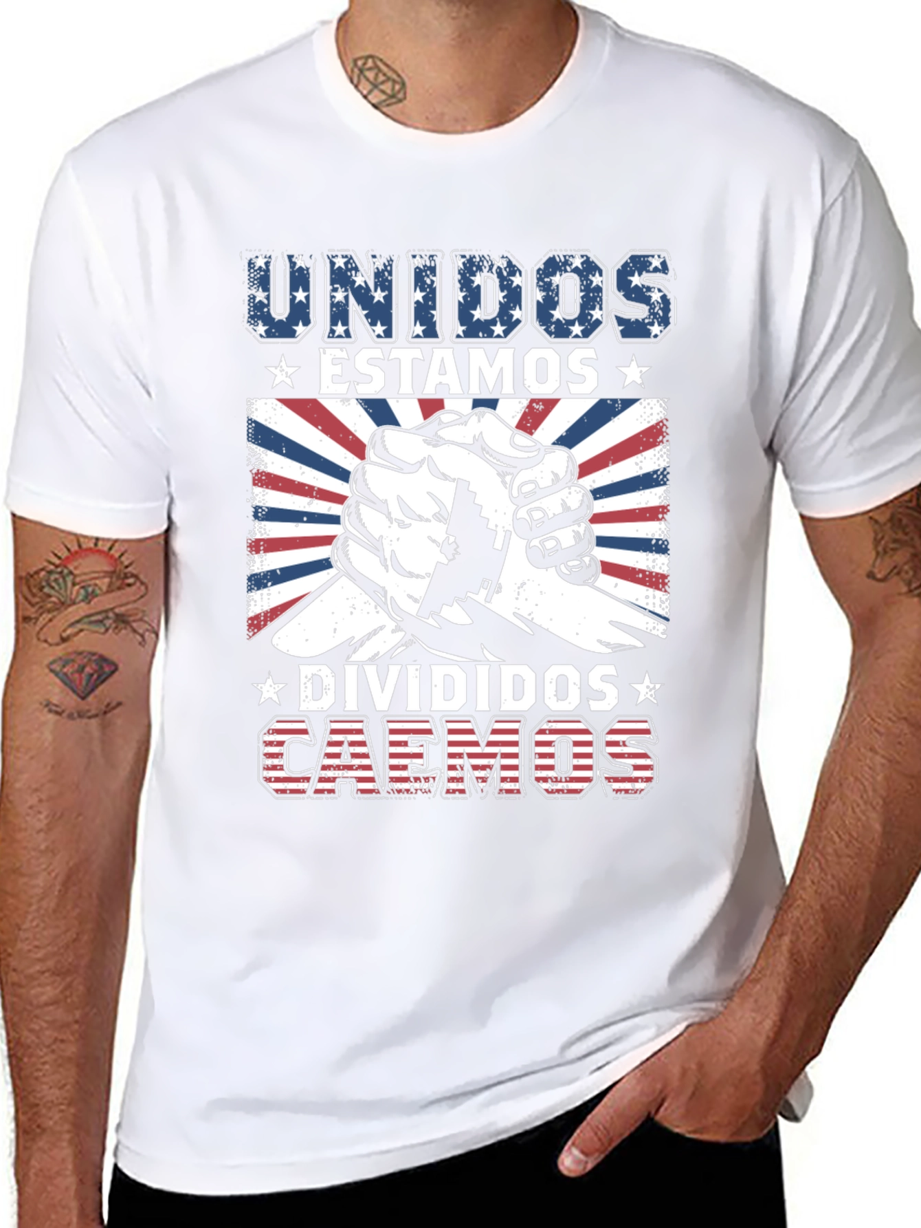 Unidos Estamos Divided Caemos Graphic Tee