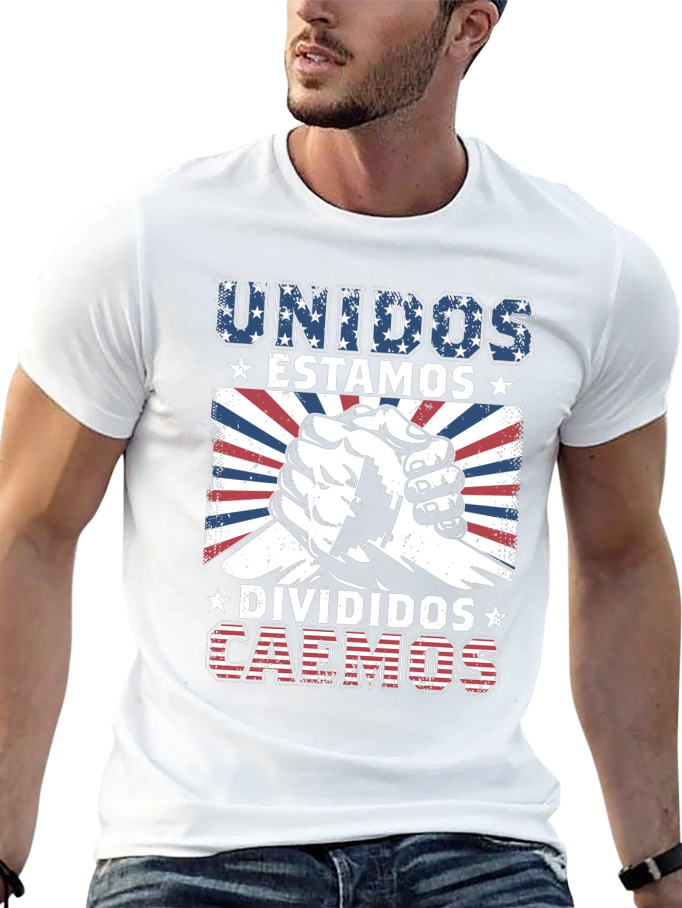 Unidos Estamos Divided Caemos Graphic Tee