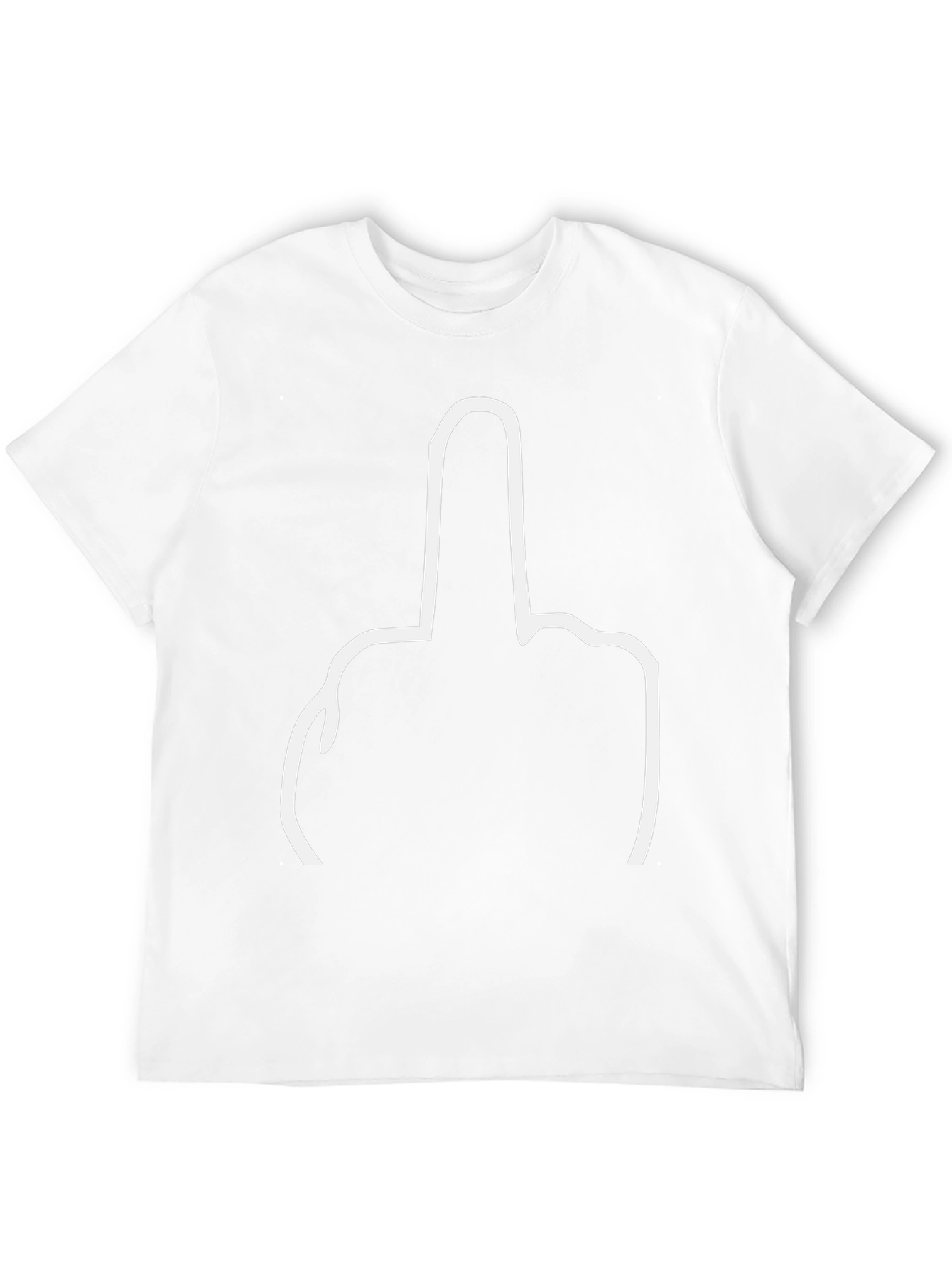 Black Middle Finger Graphic Tee - Offensive Humor