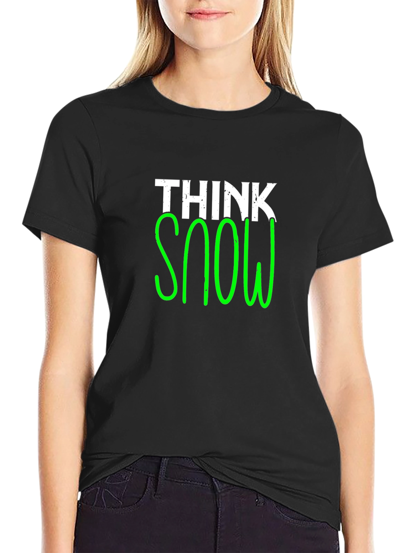 Think Snow Black T-Shirt