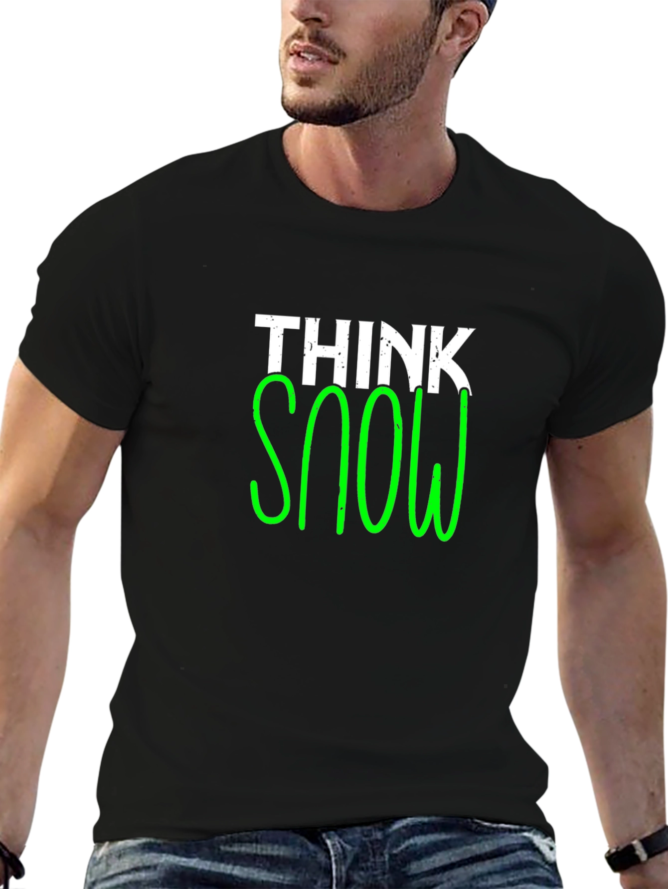 Think Snow Black T-Shirt