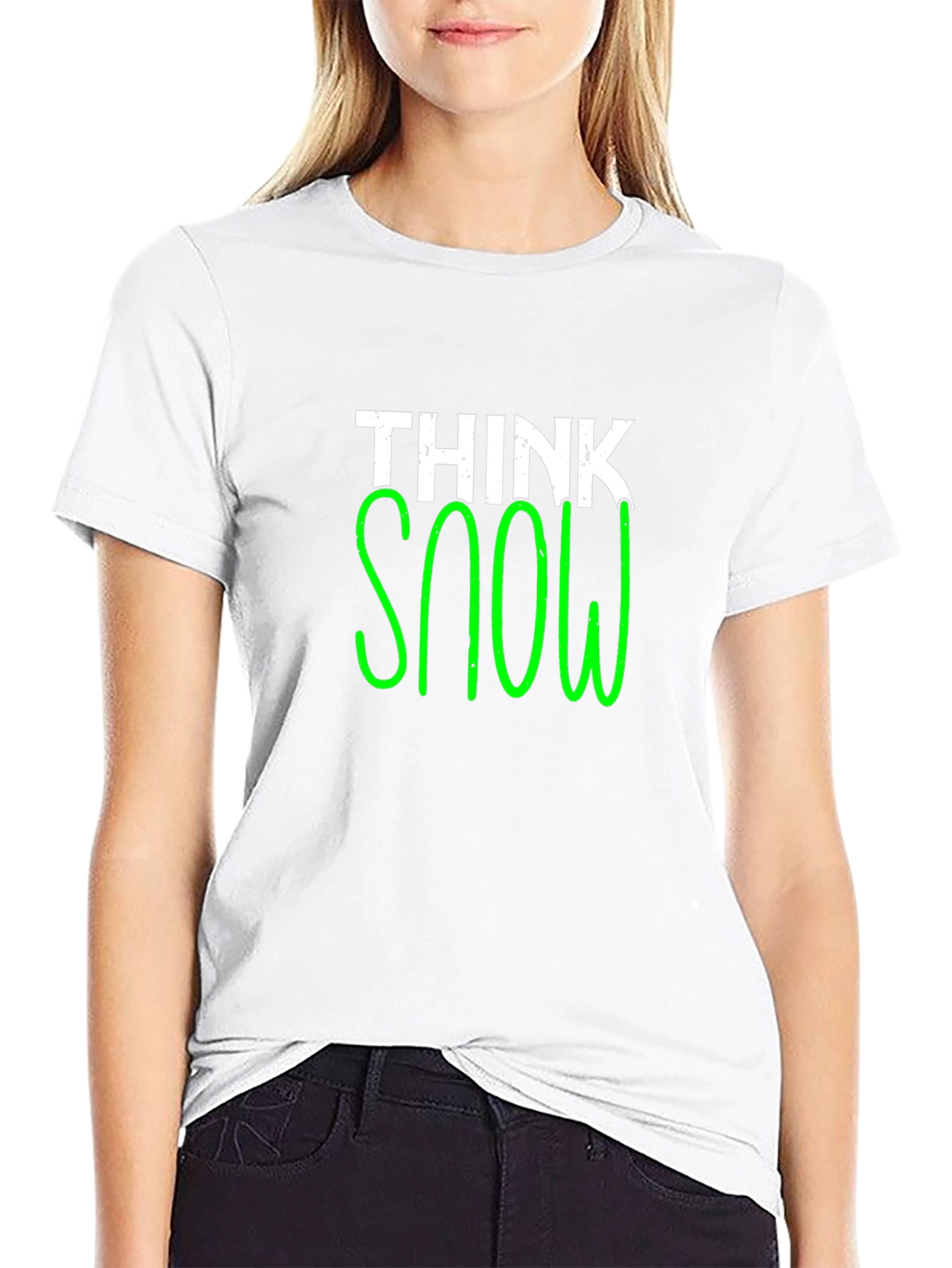 Think Snow Black T-Shirt