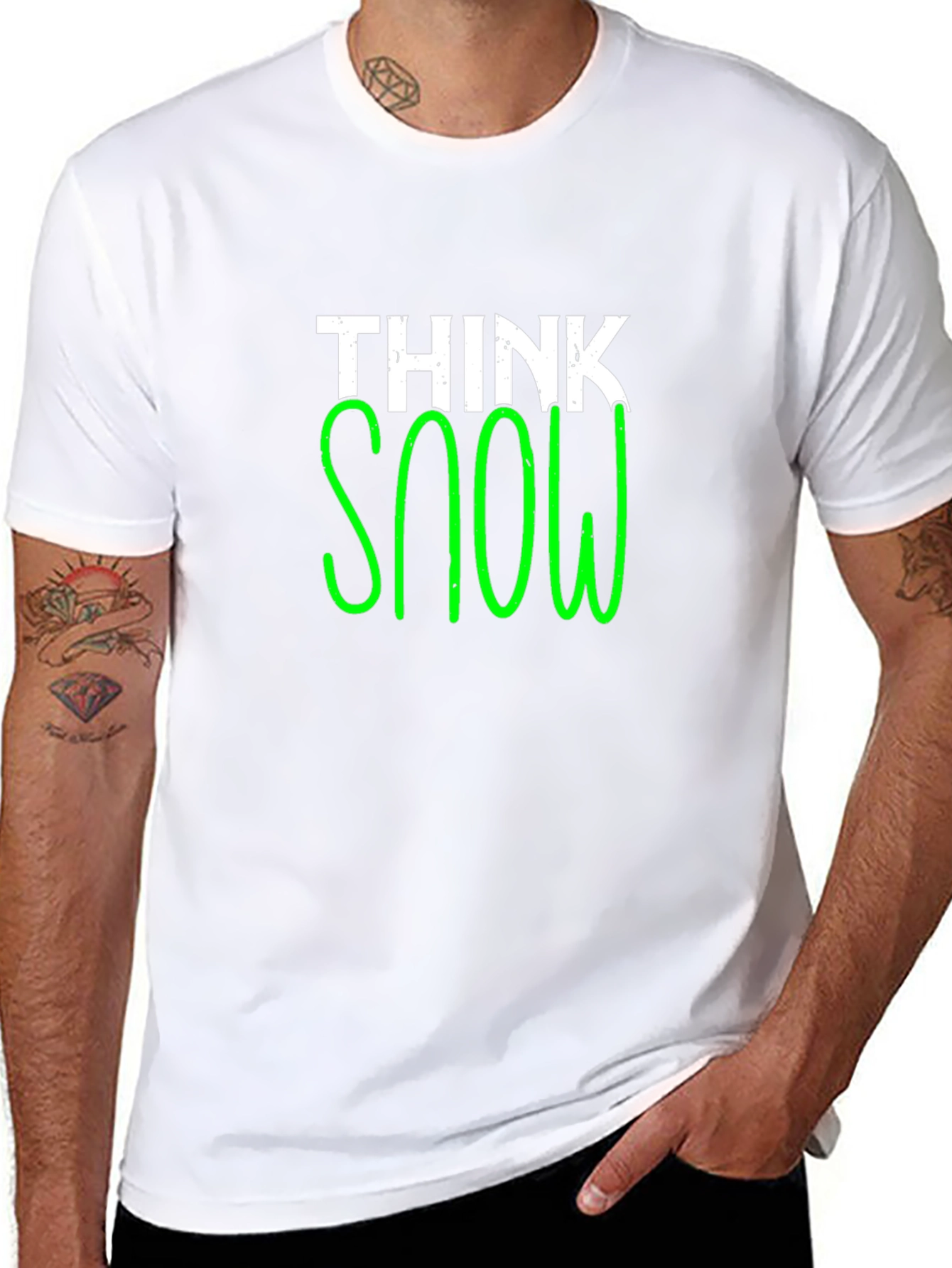 Think Snow Black T-Shirt